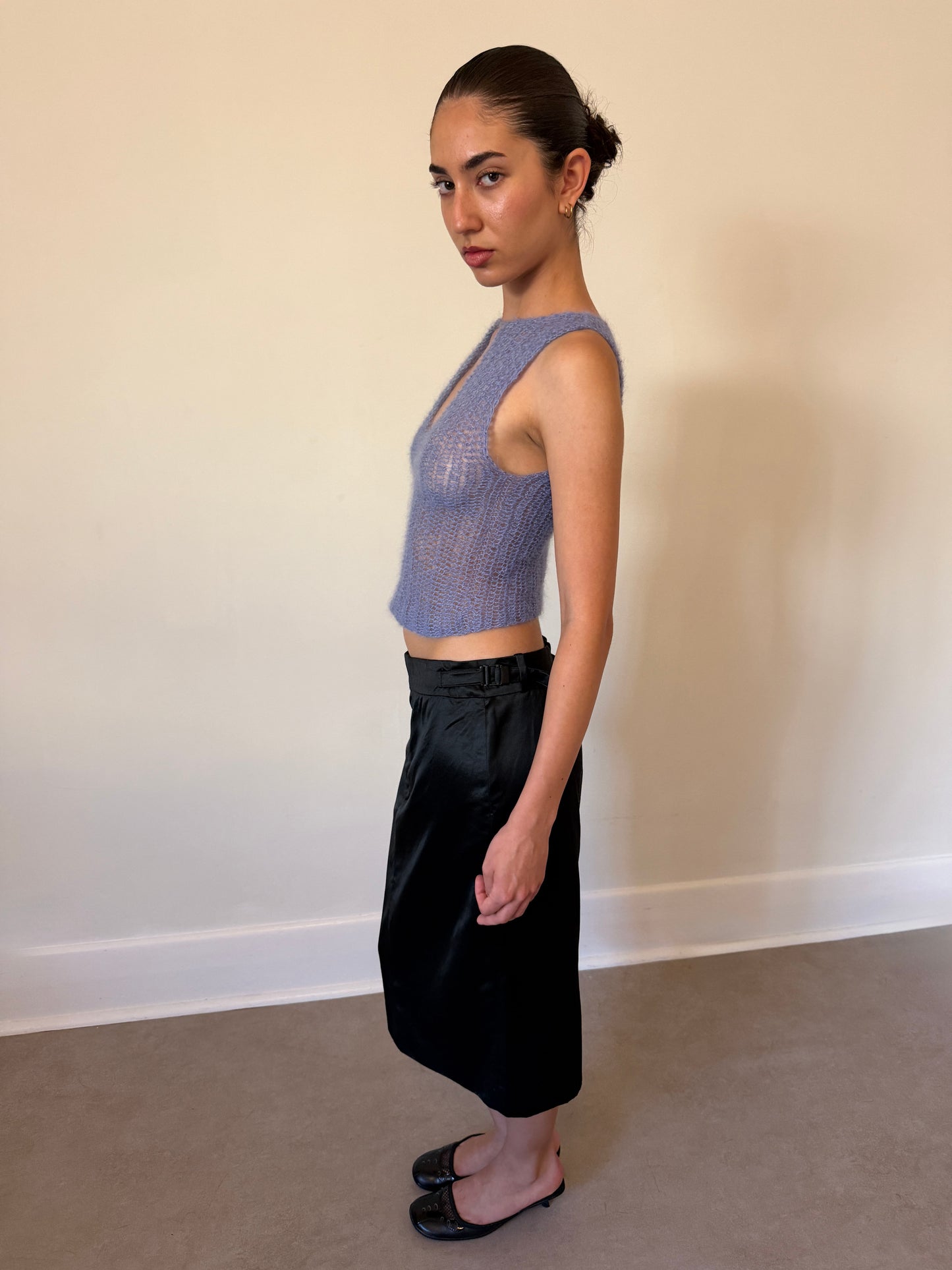 eina mohair tank (cornflower blue)