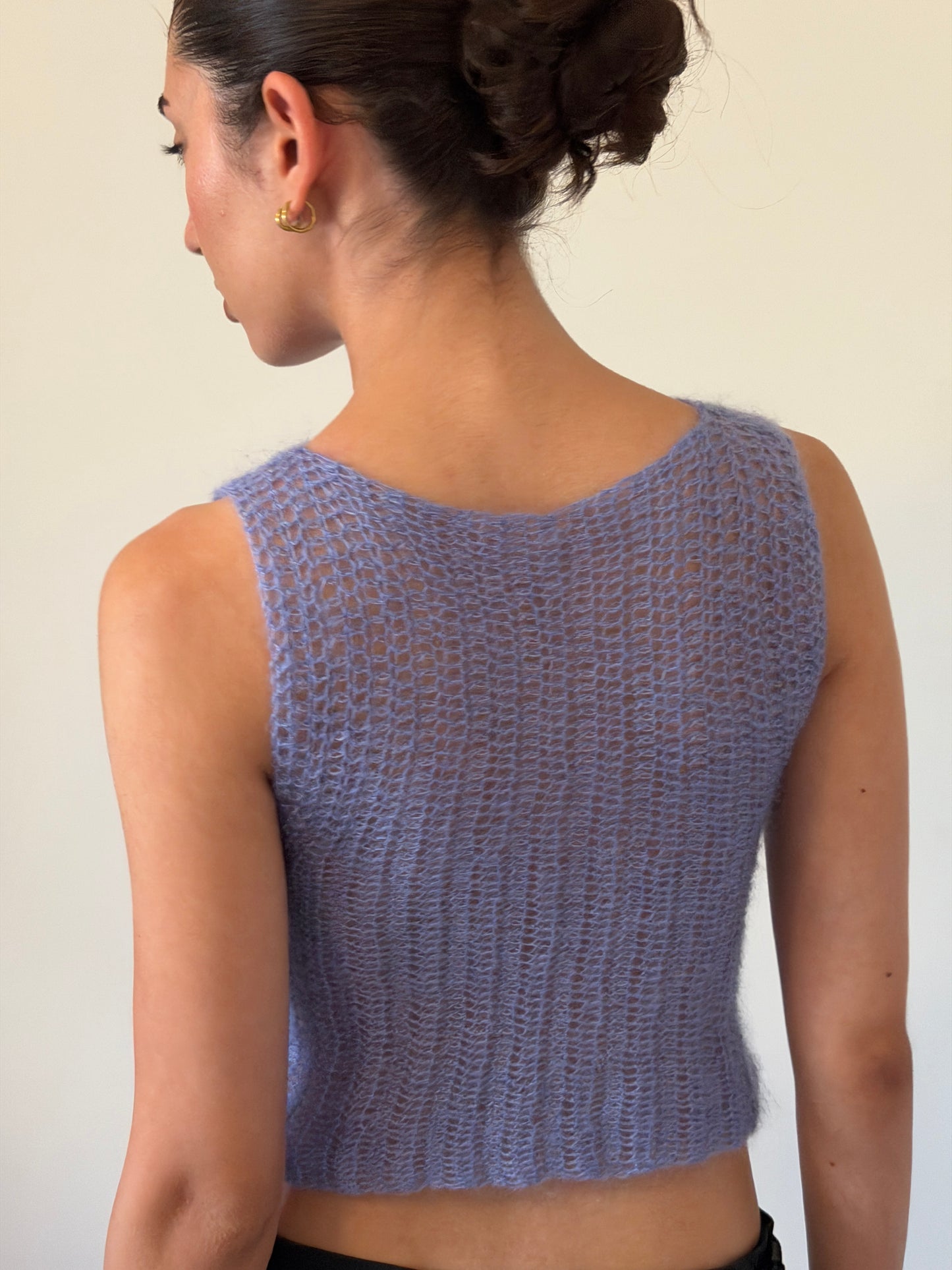 eina mohair tank (cornflower blue)