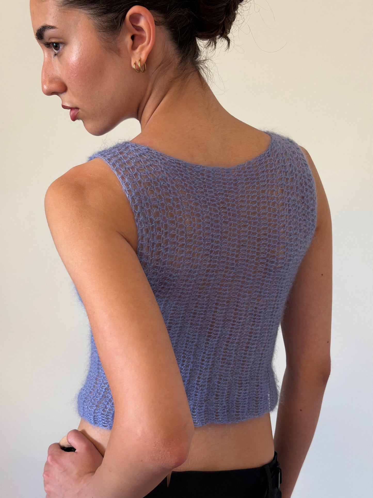 eina mohair tank (cornflower blue)