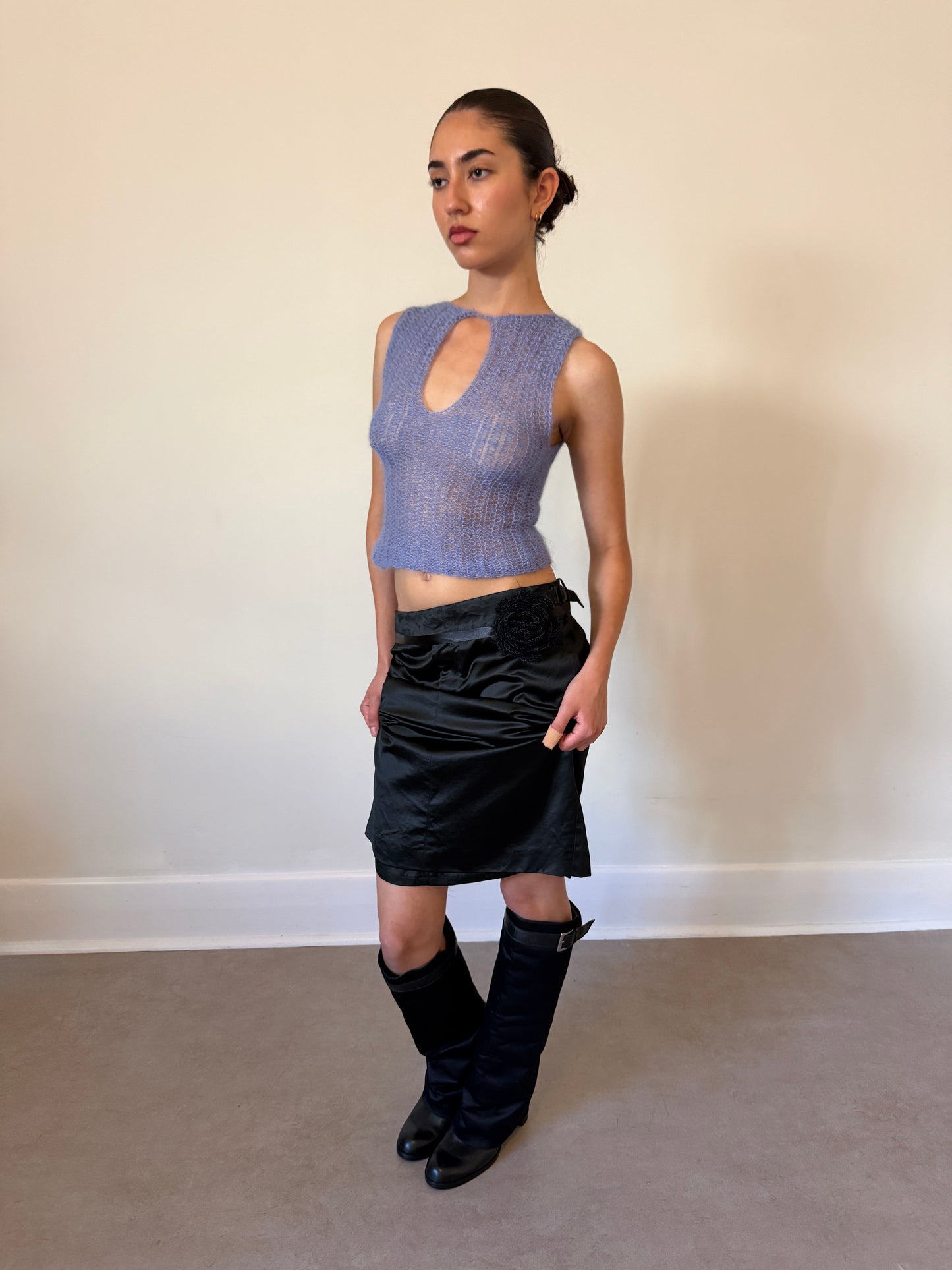 eina mohair tank (cornflower blue)