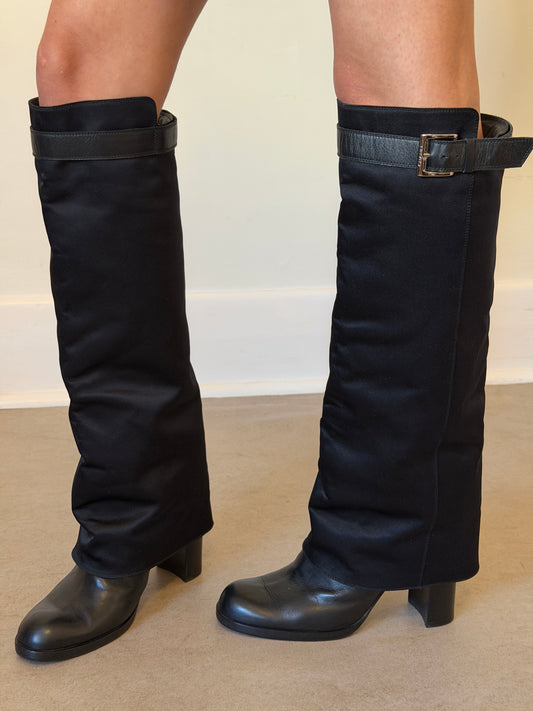 (rare) chanel fall 2002 runway boots (40)
