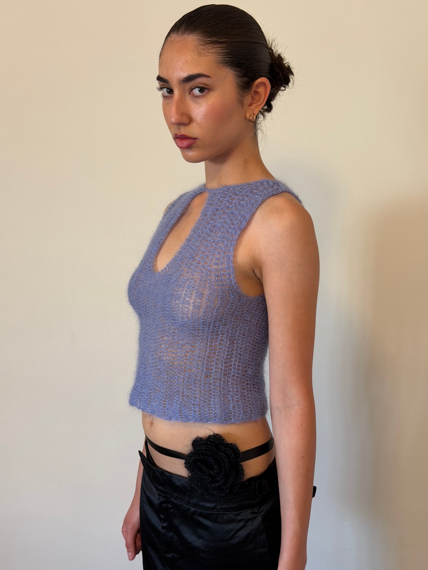 eina mohair tank (cornflower blue)