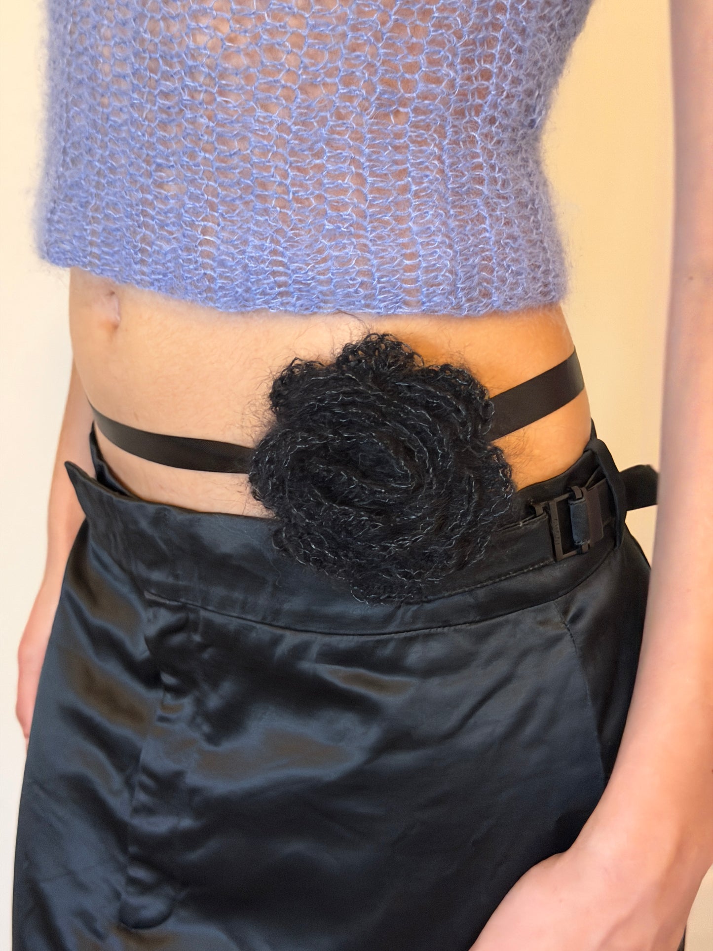 eina rosette belt (black)