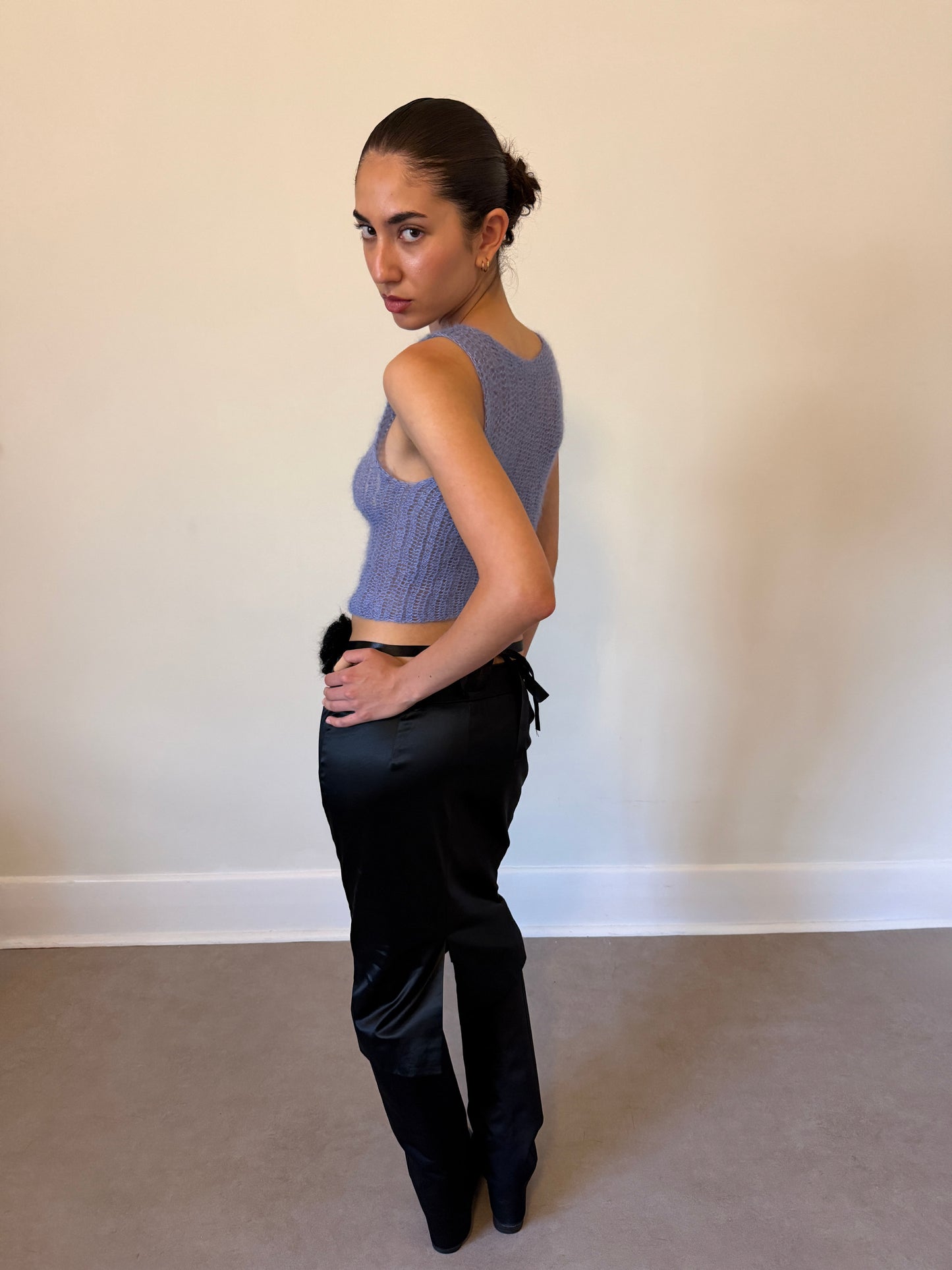 eina mohair tank (cornflower blue)