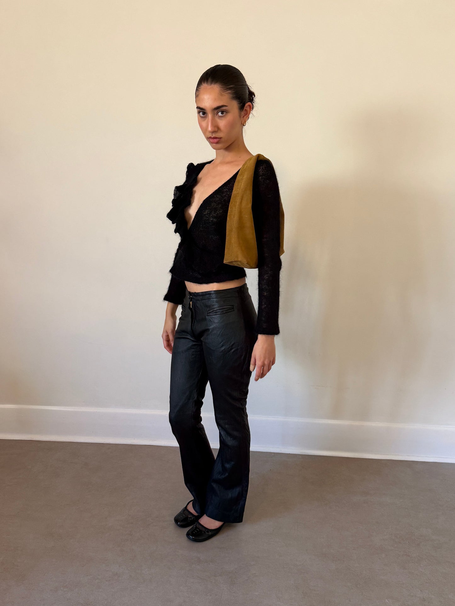 vintage genuine leather pants