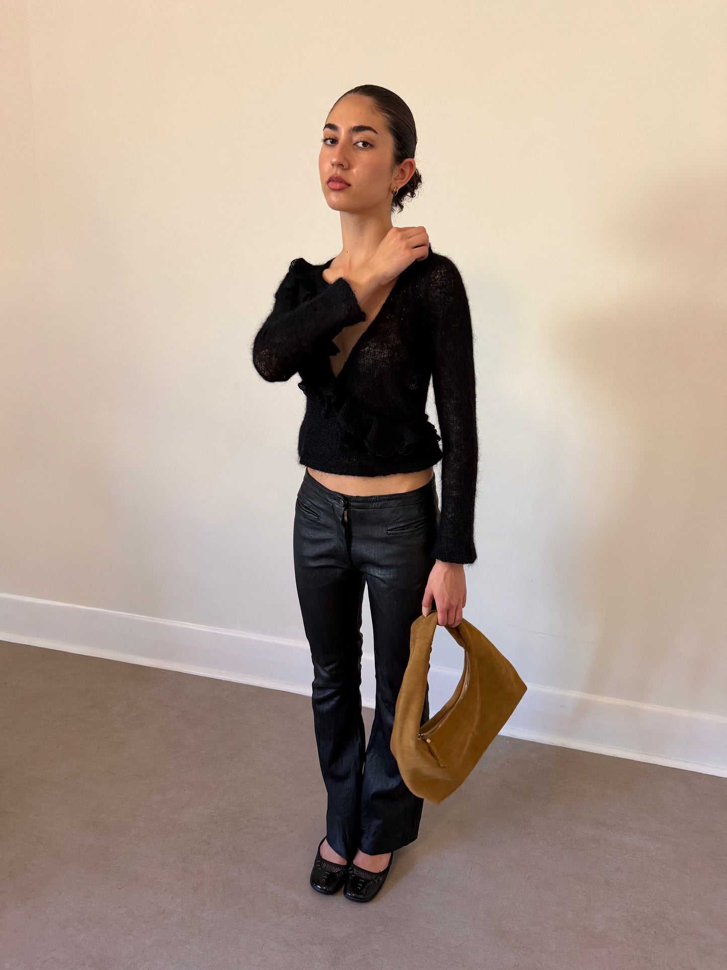 vintage genuine leather pants