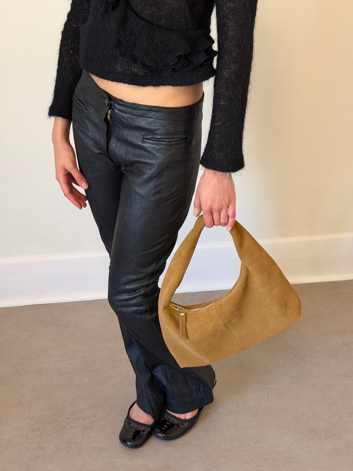 vintage genuine leather pants