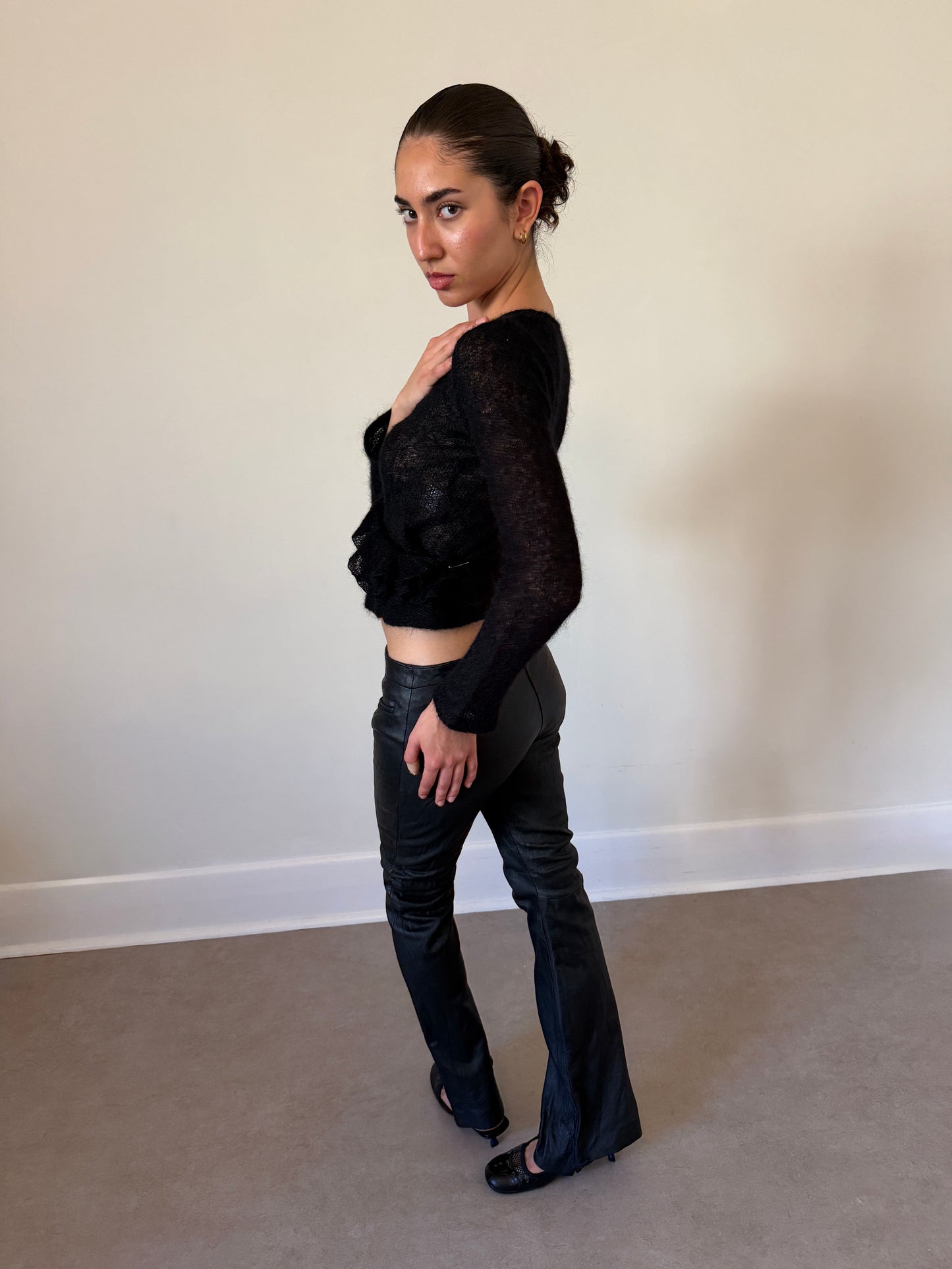 vintage genuine leather pants
