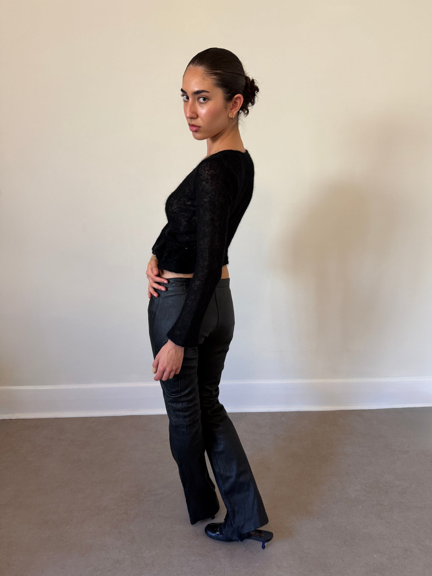 vintage genuine leather pants