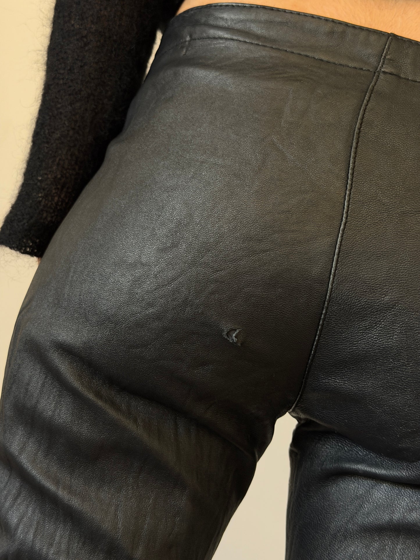 vintage genuine leather pants