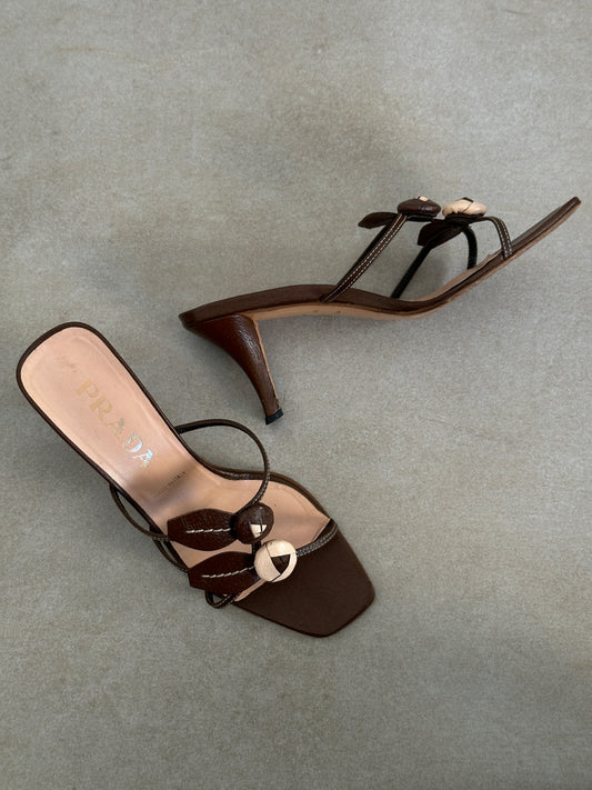 prada ss 1997 rose appliqué heels