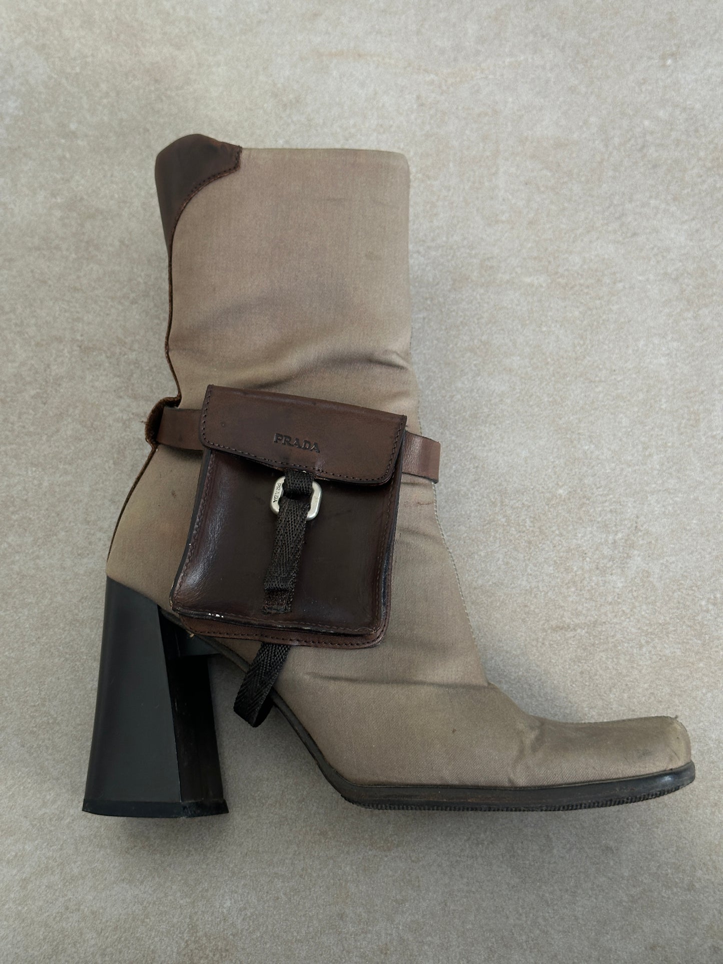 (rare) prada fw 1999 cargo pocket boots