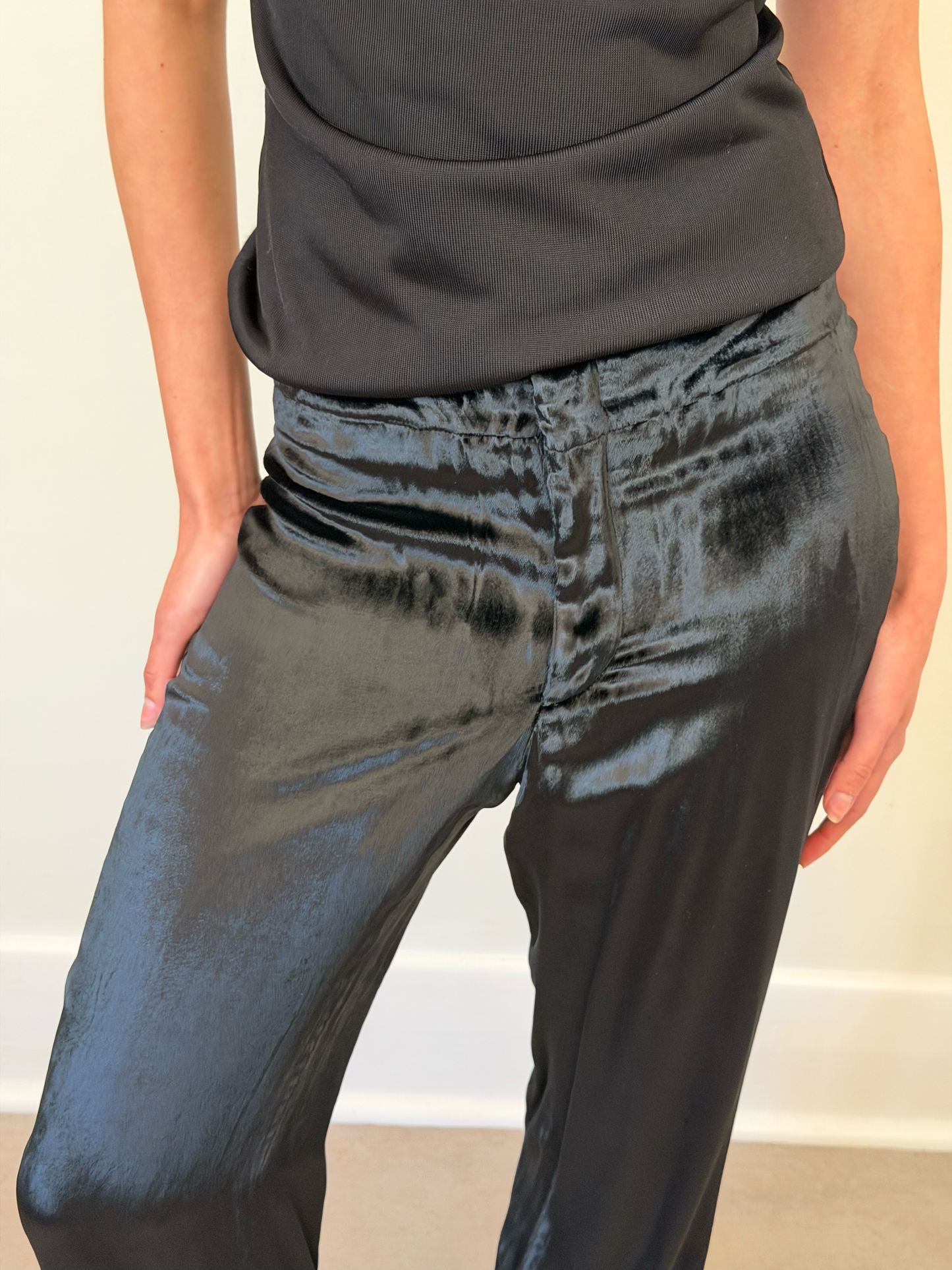 (permanent collection) gucci fw 1999 velour pants