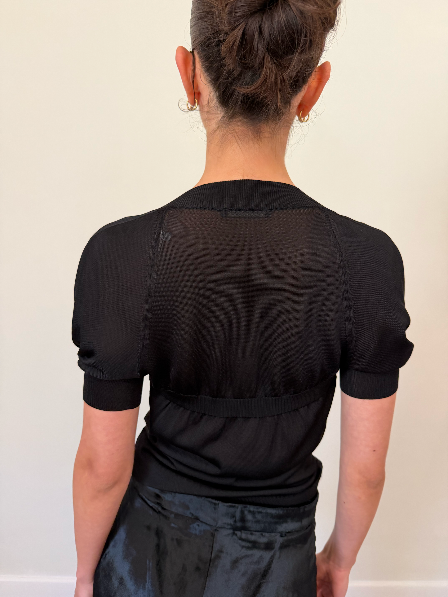 2000s alexander mcqueen draped knit top