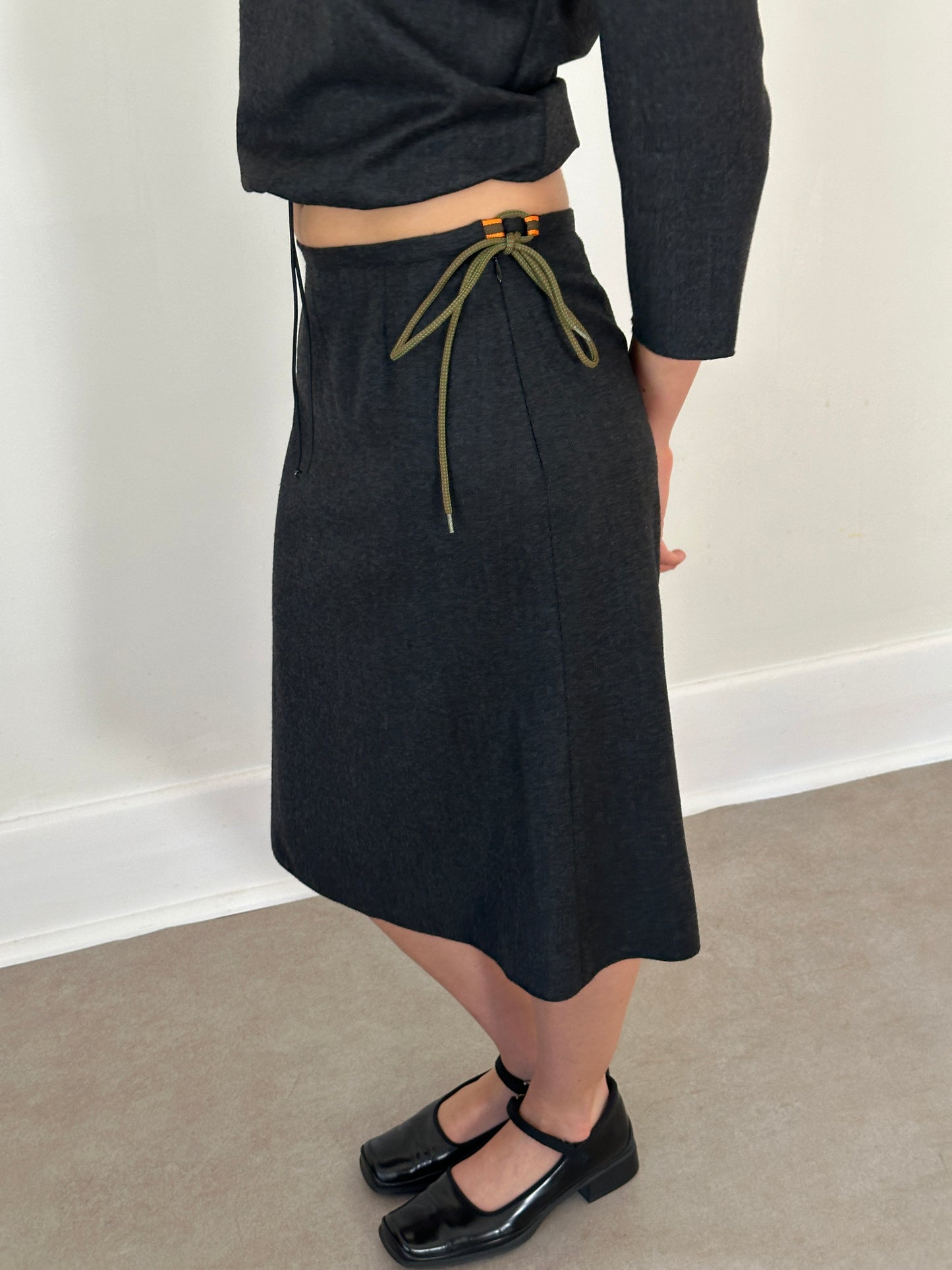 miu miu fw 1999 grey two-piece set