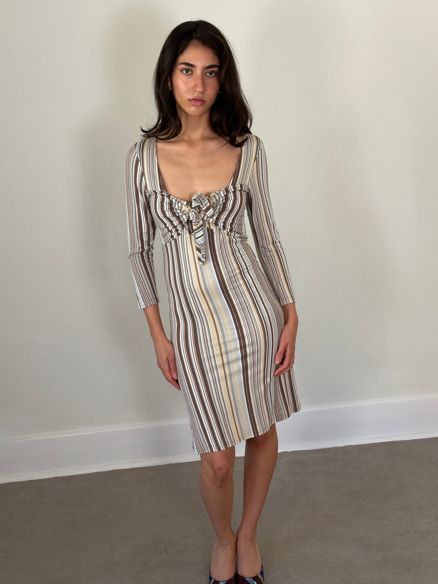 (rare) early 2000s fifilles paris striped bow dress