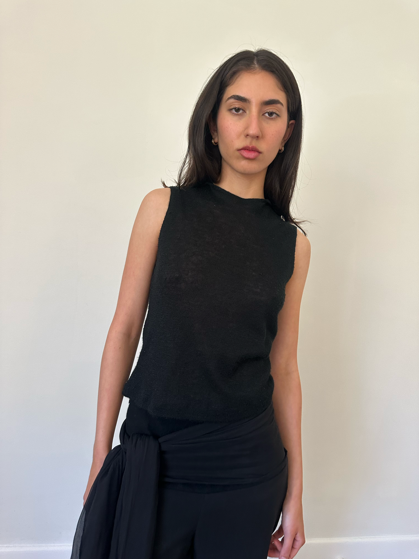 90s wool high neck top