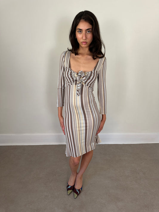 (rare) early 2000s fifilles paris striped bow dress