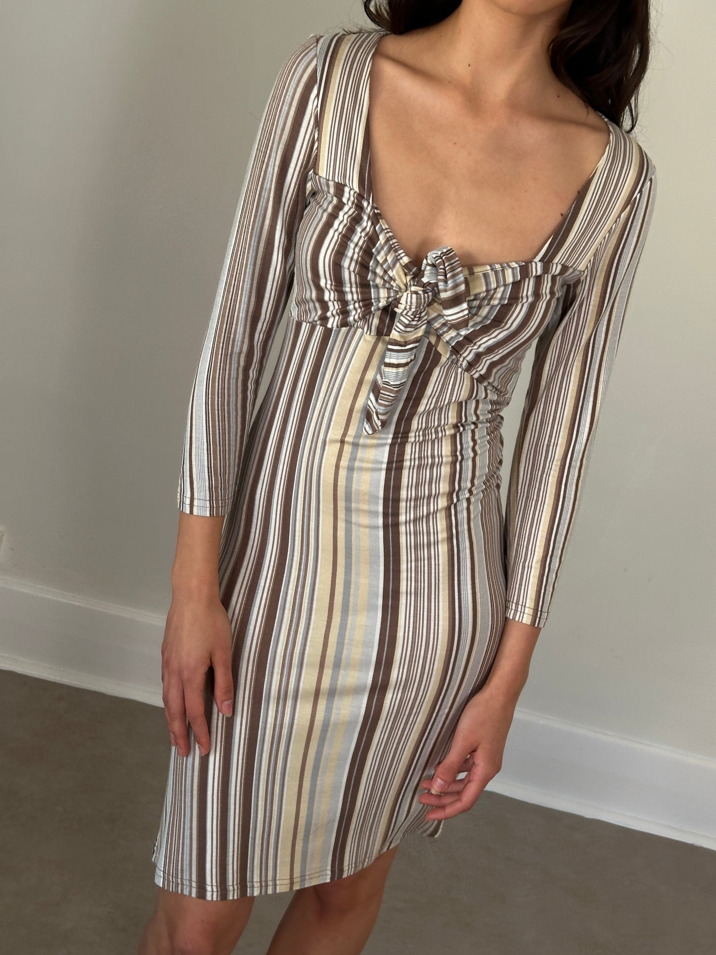 (rare) early 2000s fifilles paris striped bow dress