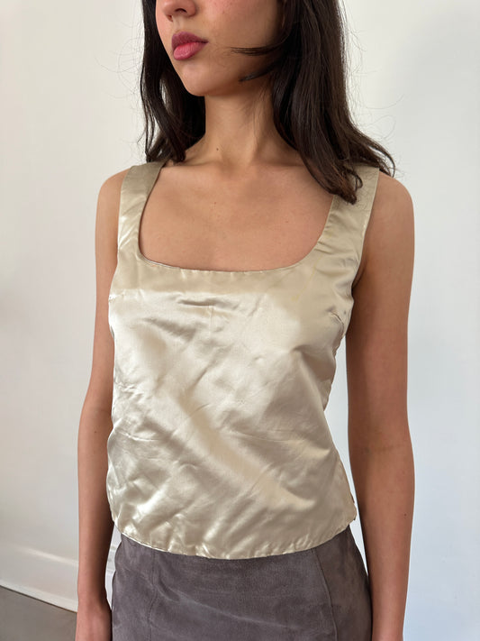 (rare) miu miu fw 1999 ivory bustier