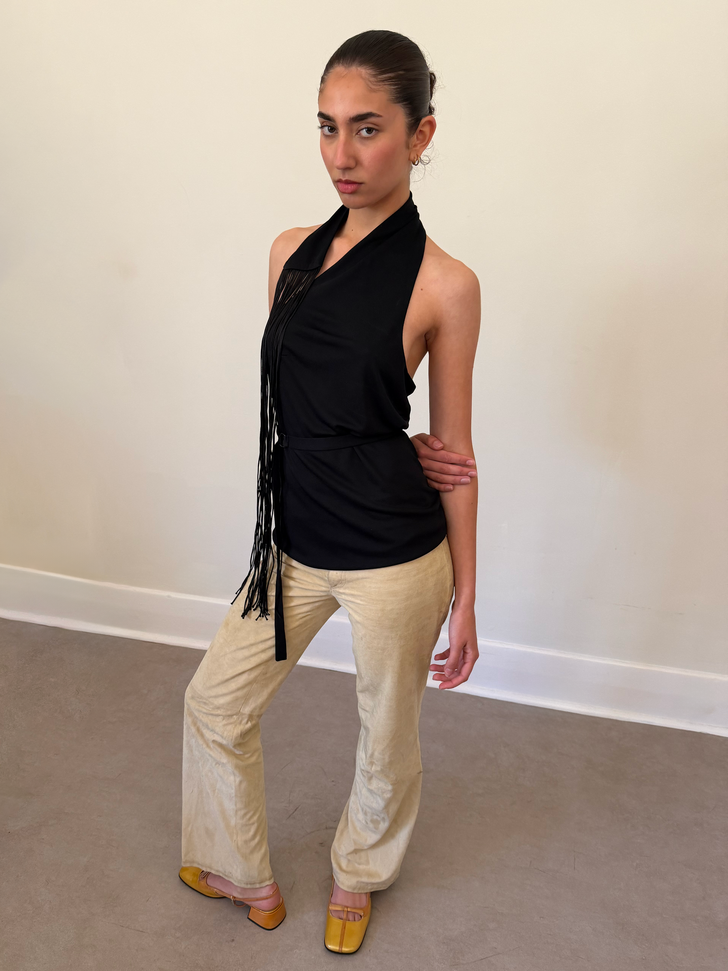 90s gucci by tom ford suede pants