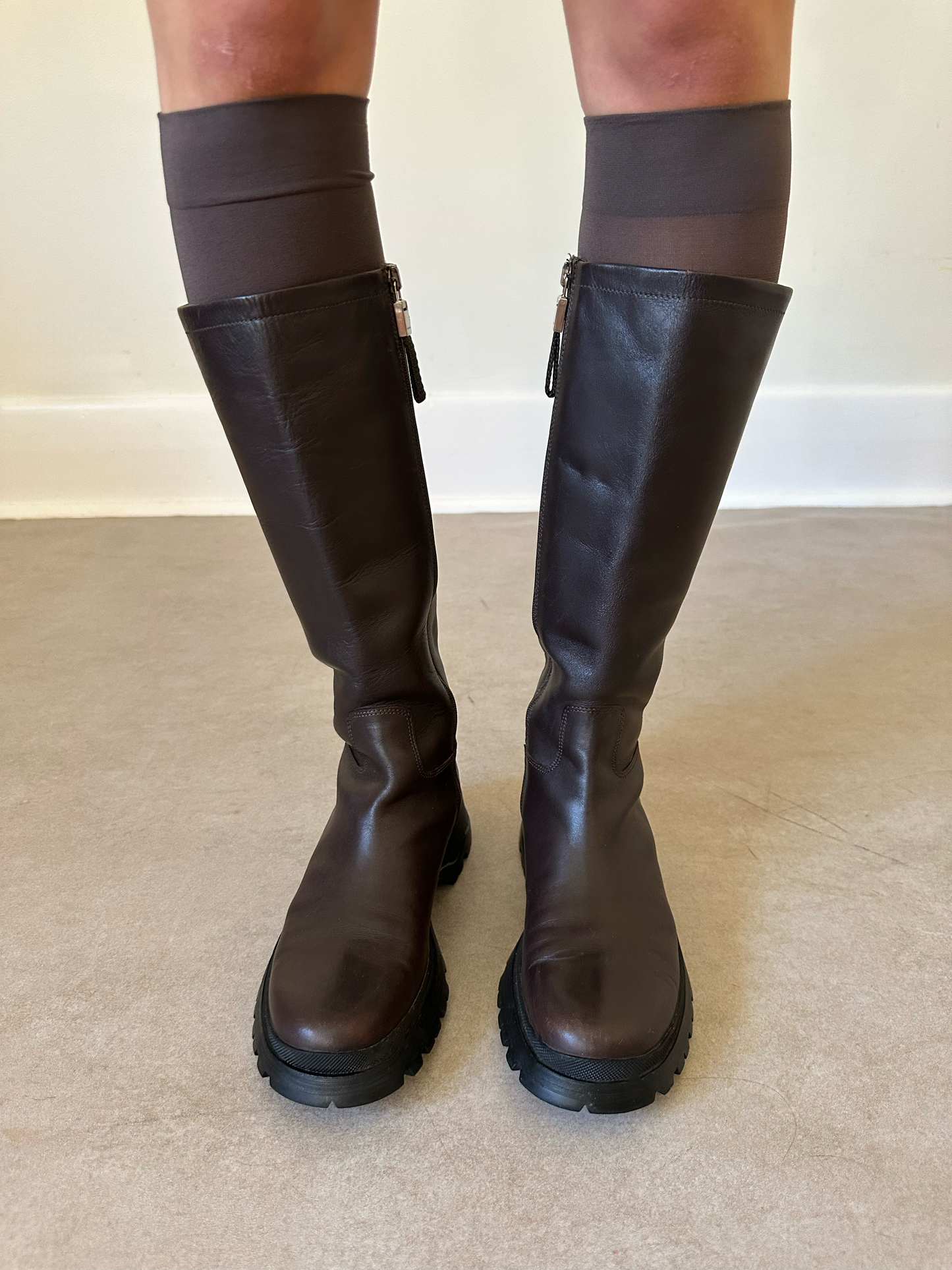prada 2003 lug sole bella hadid boots