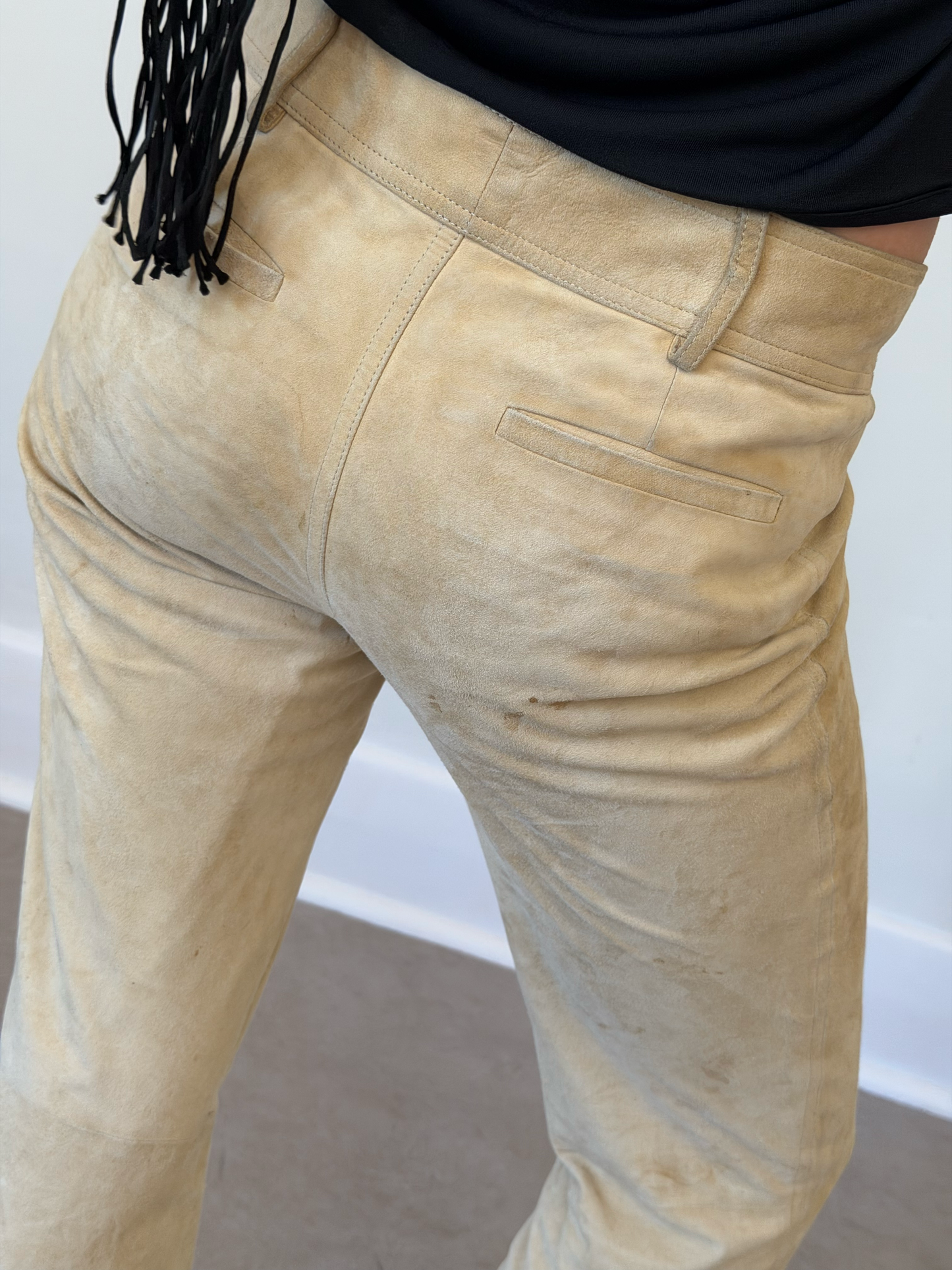 90s gucci by tom ford suede pants