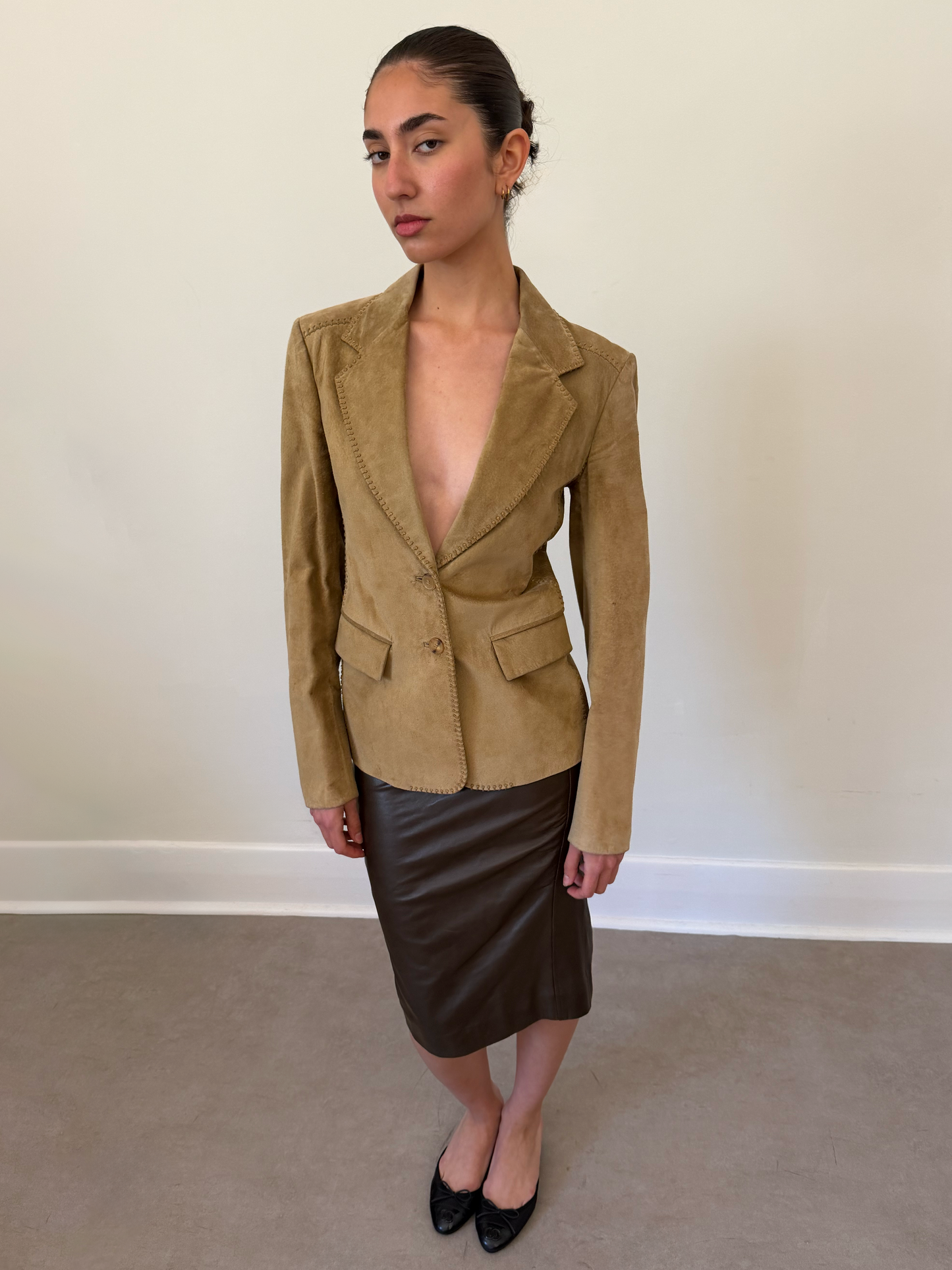 vintage ysl by tom ford suede blazer