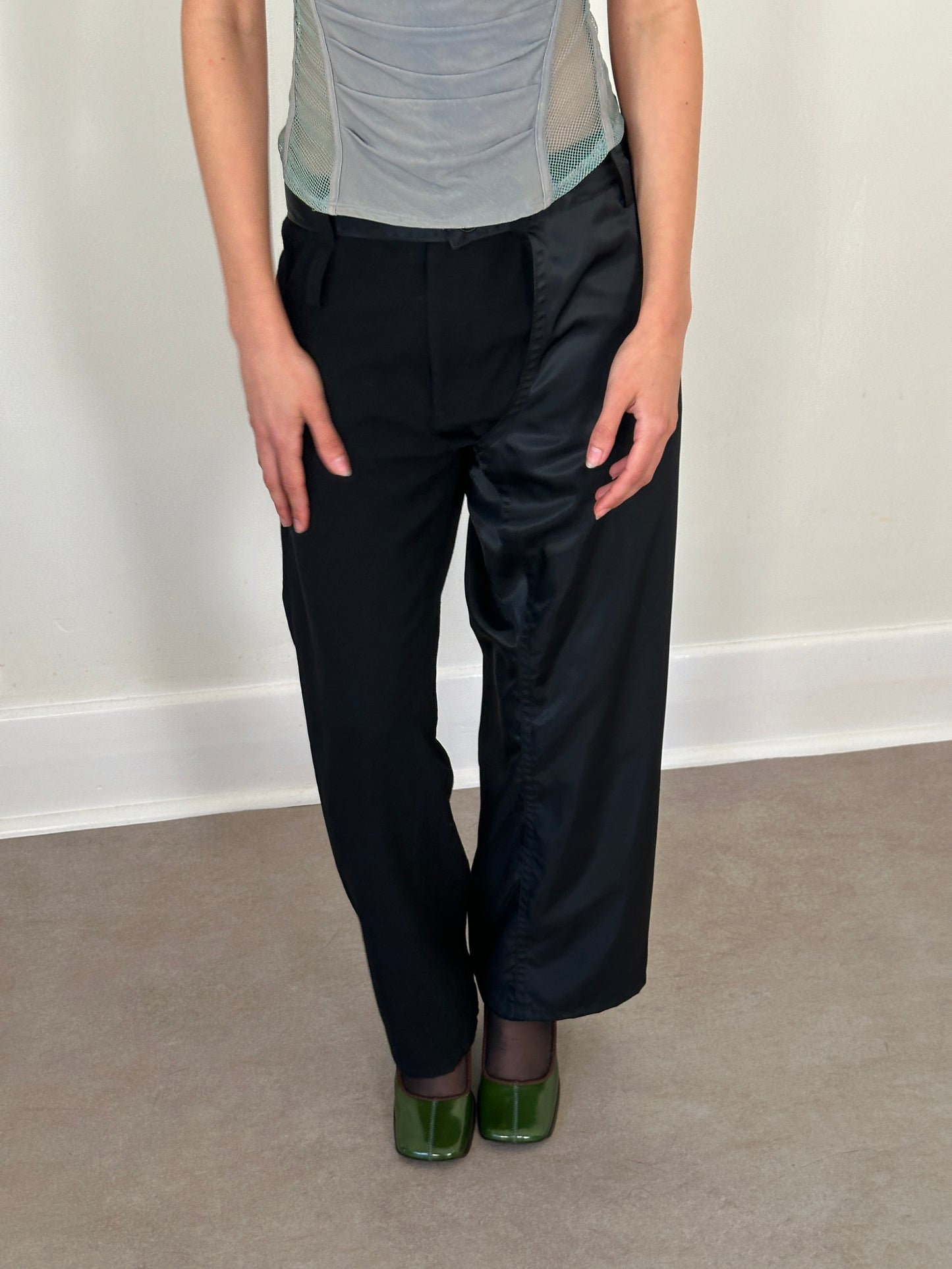(rare) y’s yohji yamamoto asymmetric design trousers