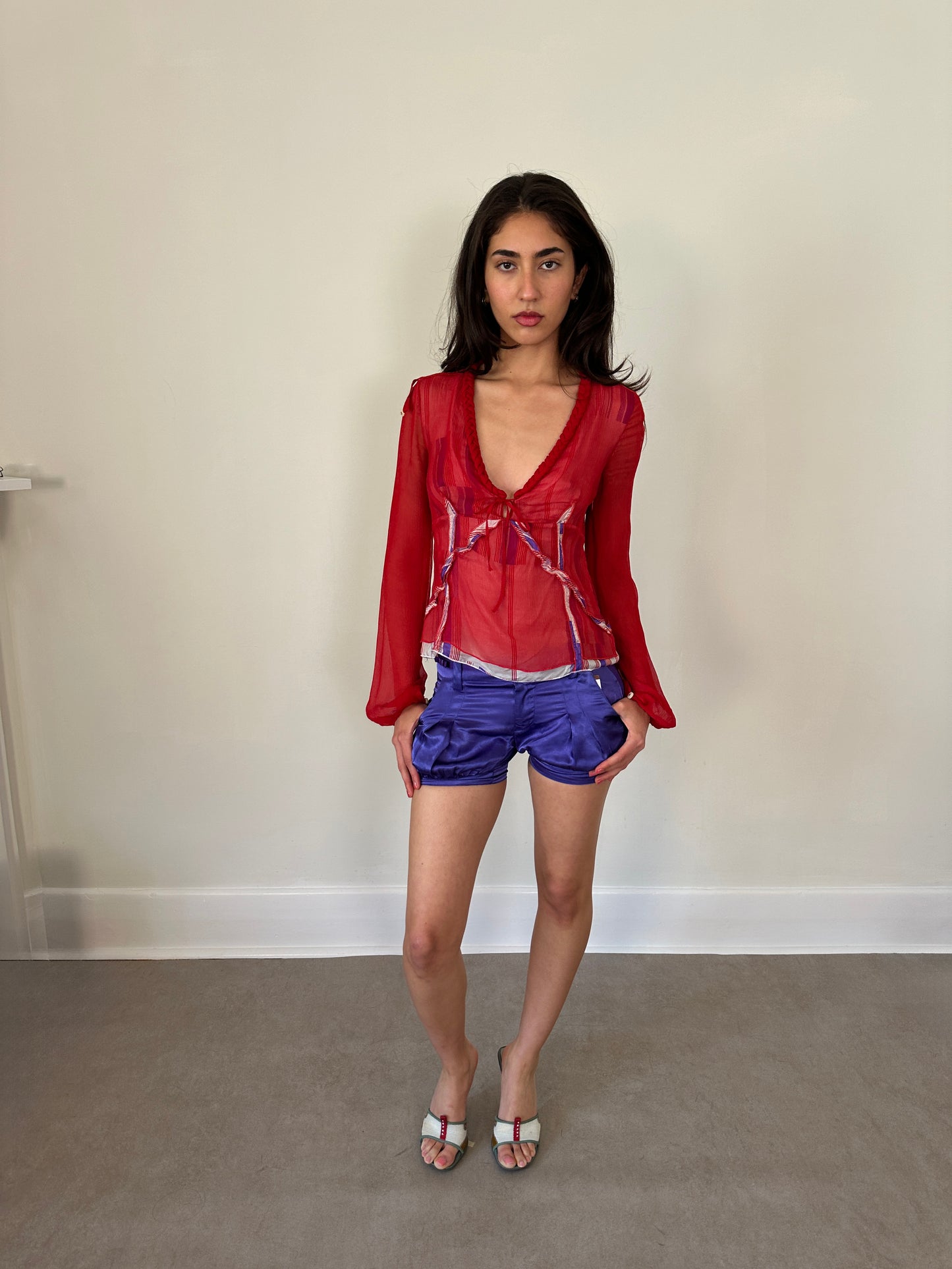 2000s compagnia italiana balloon shorts