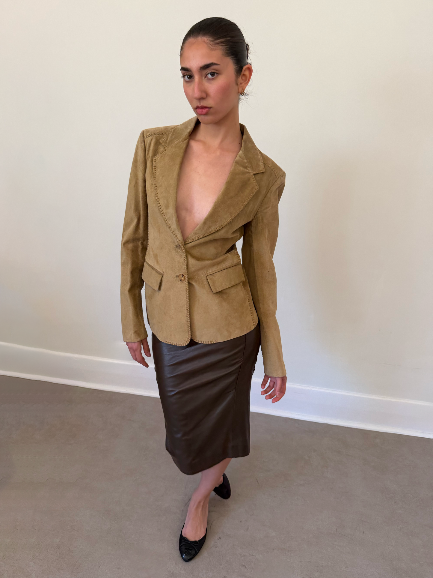 vintage ysl by tom ford suede blazer