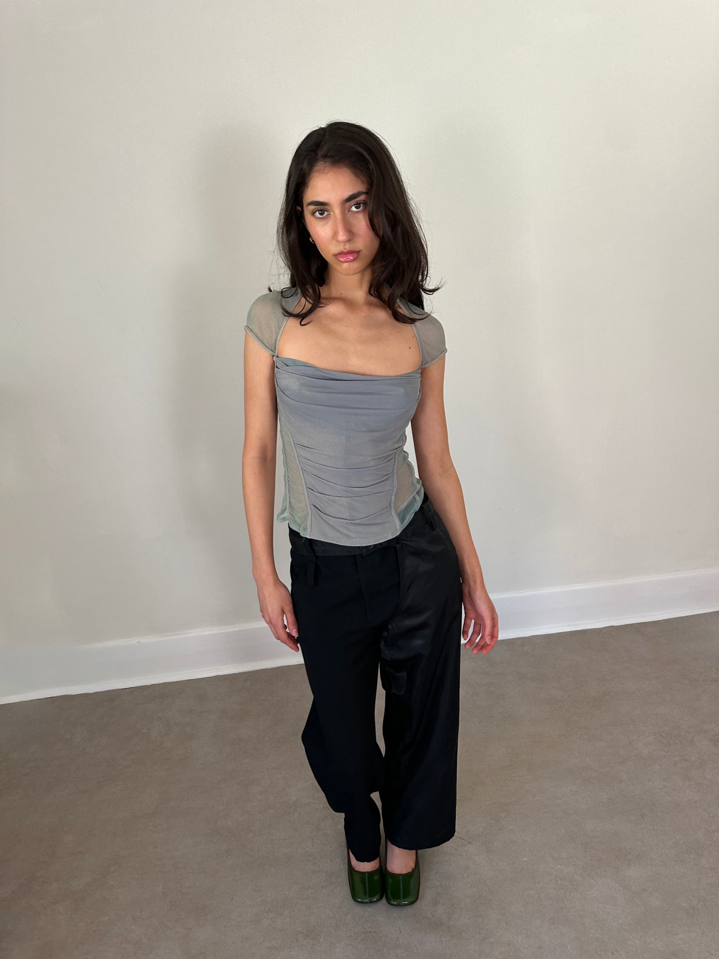 (rare) 90s donna karan ruched top