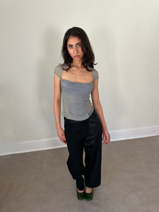 (rare) 90s donna karan ruched top