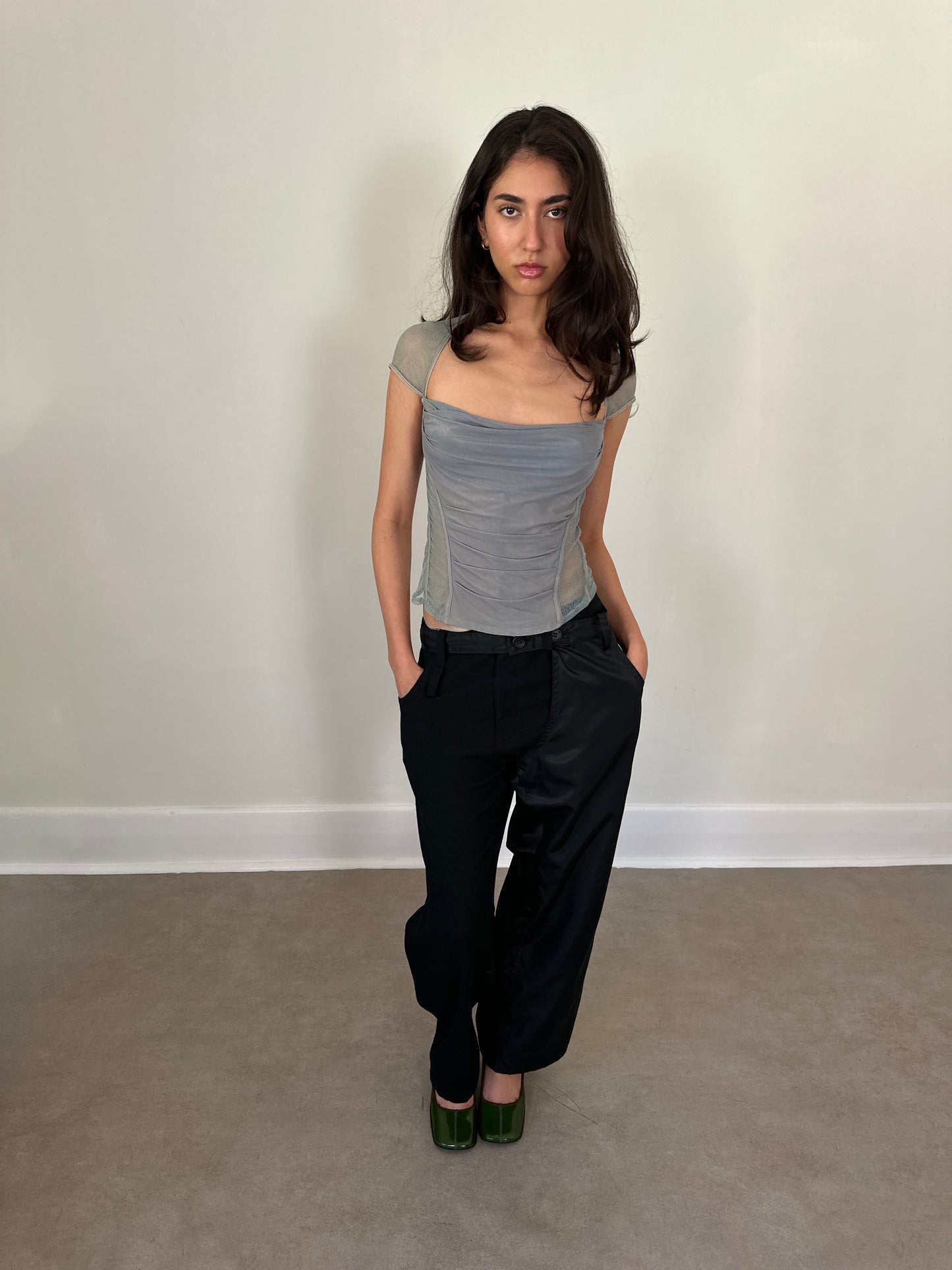 (rare) y’s yohji yamamoto asymmetric design trousers