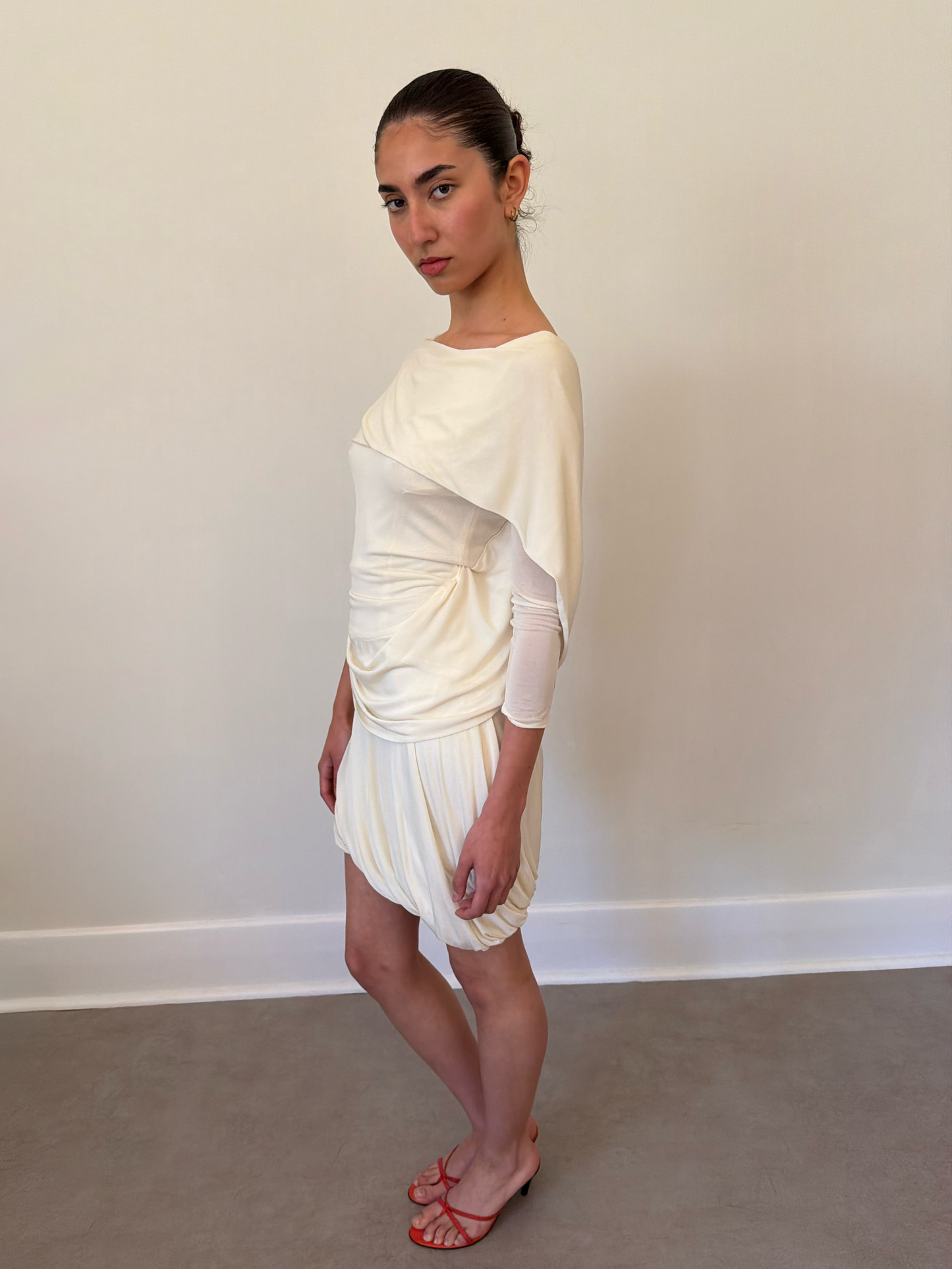 alexander mcqueen ss 2006 draped dress