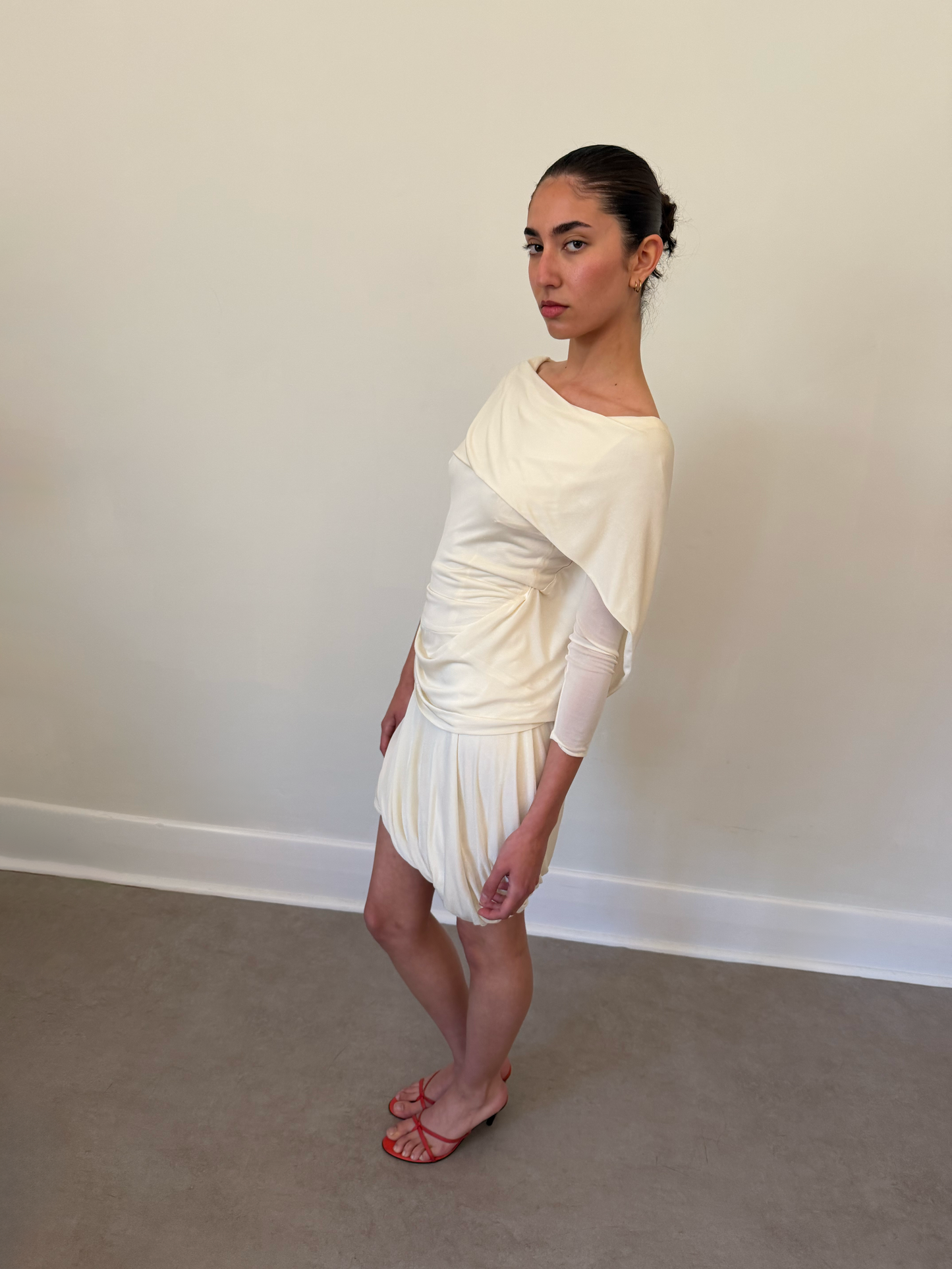 alexander mcqueen ss 2006 draped dress