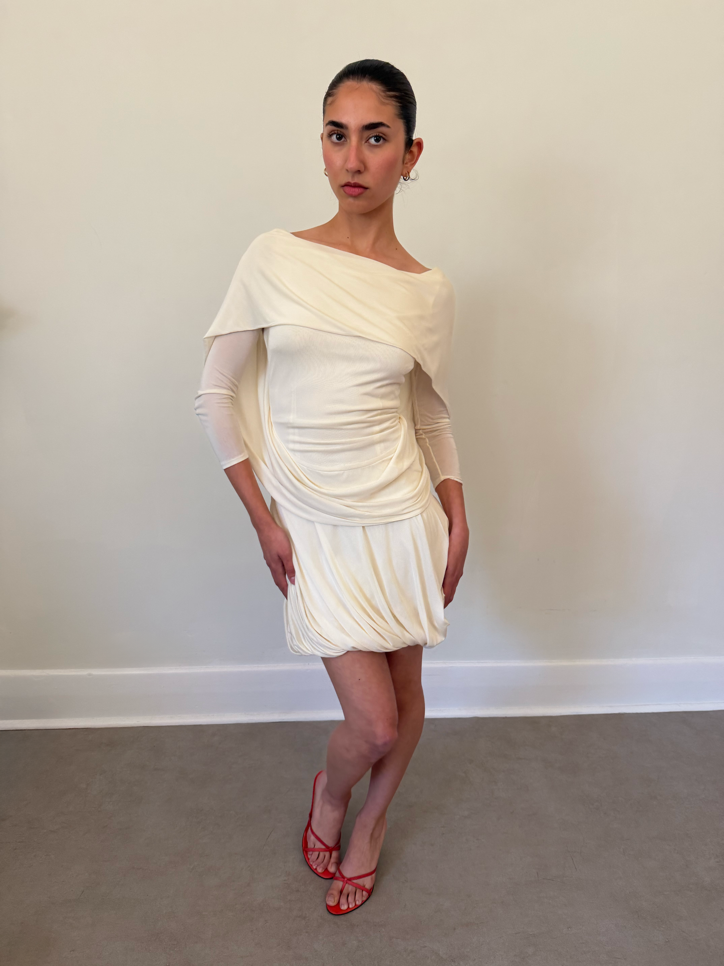 alexander mcqueen ss 2006 draped dress