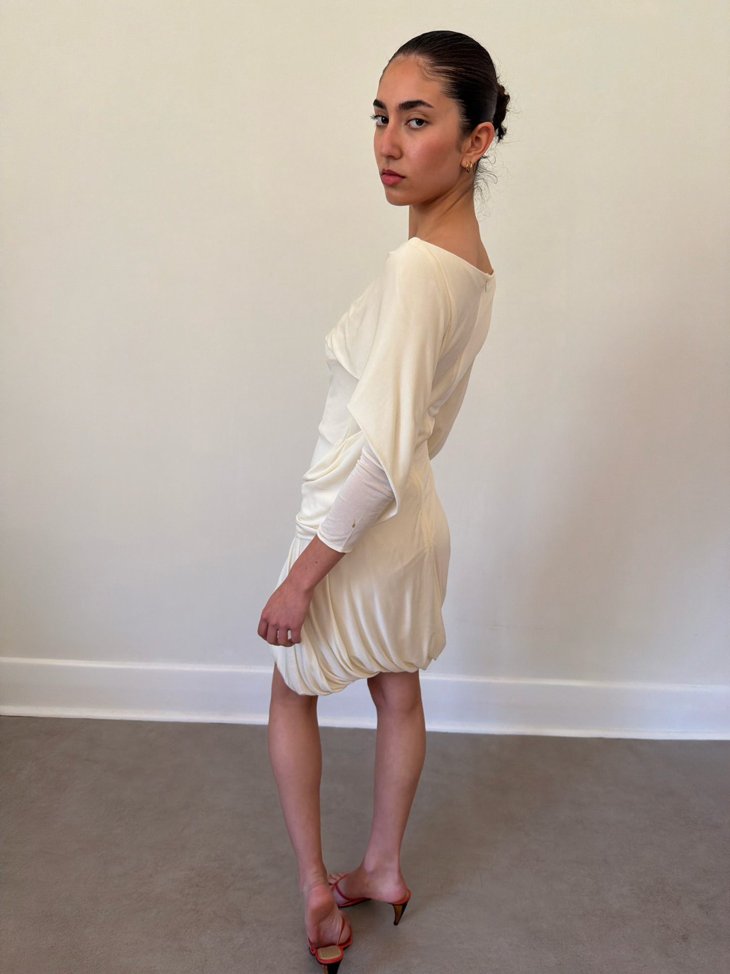 alexander mcqueen ss 2006 draped dress