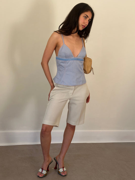prada ss 1999 mesh capri pants