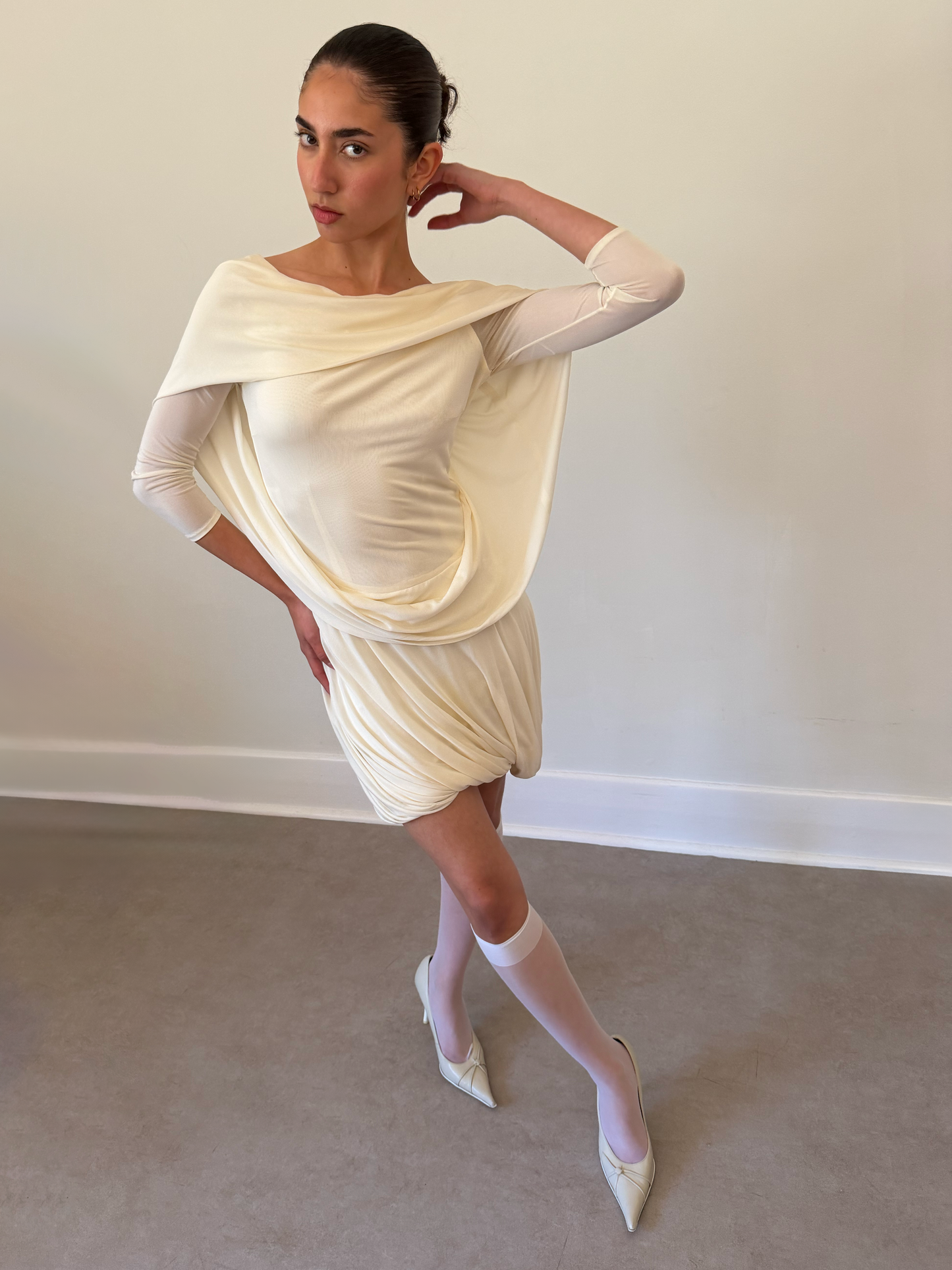 alexander mcqueen ss 2006 draped dress