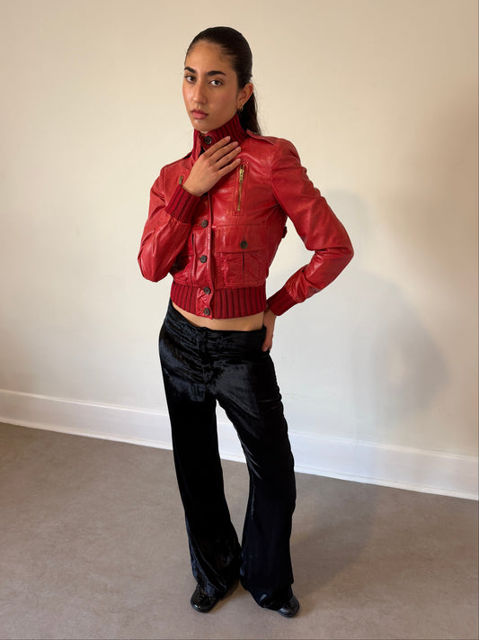 gucci cruise 2006 madonna leather cargo jacket