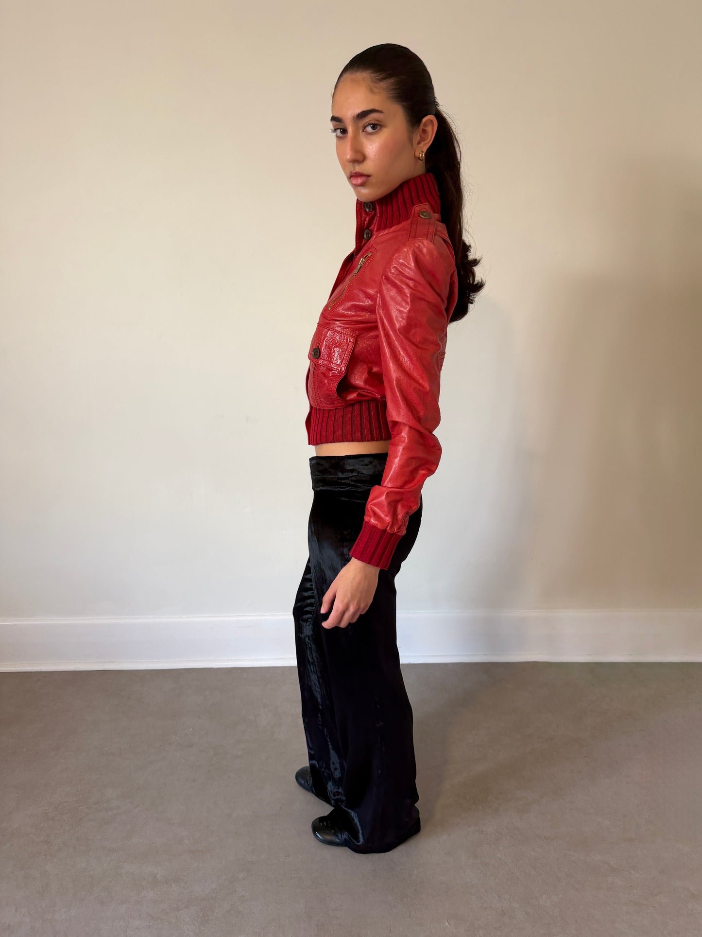 gucci cruise 2006 madonna leather cargo jacket