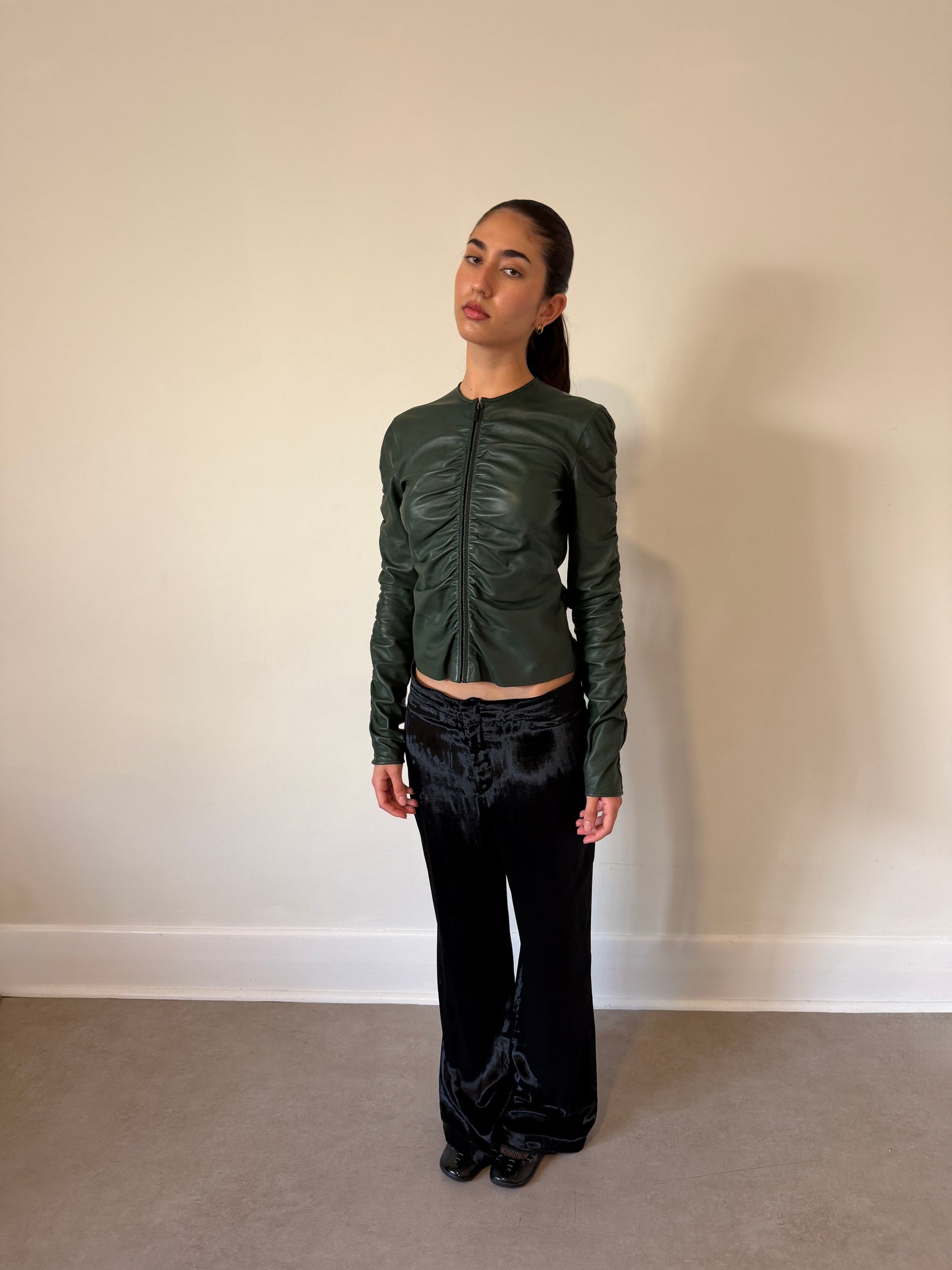 (rare) gucci fall winter 1999 leather jacket