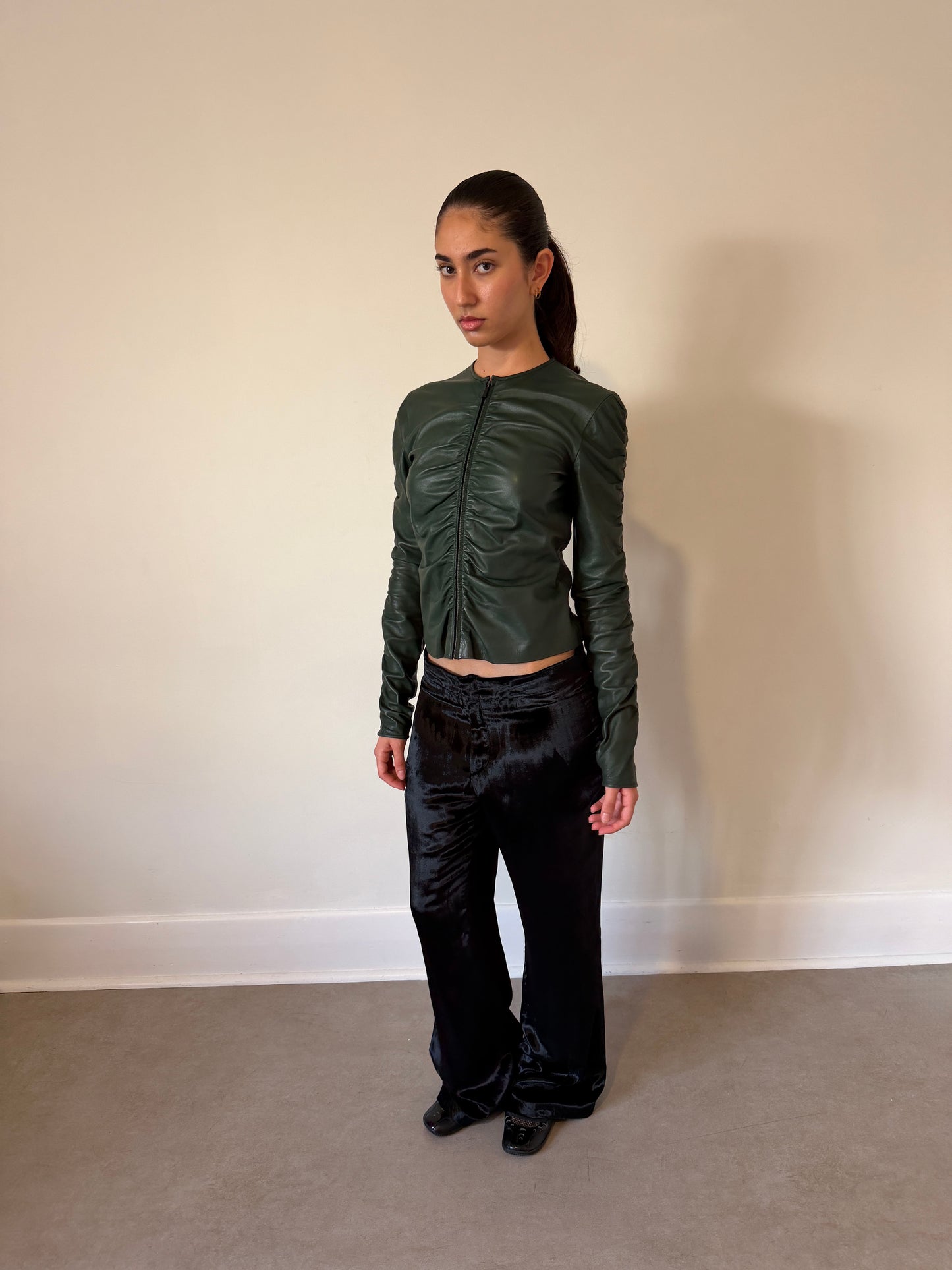 (rare) gucci fall winter 1999 leather jacket