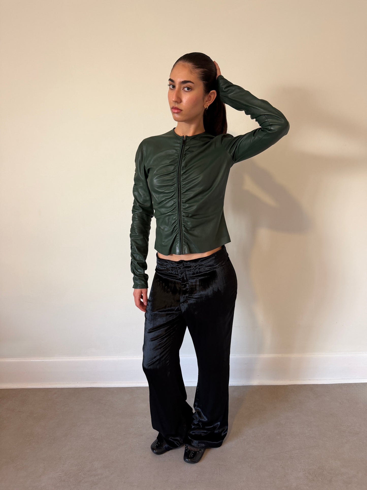 (rare) gucci fall winter 1999 leather jacket