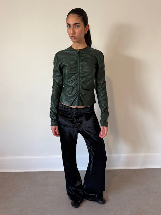 (rare) gucci fall winter 1999 leather jacket