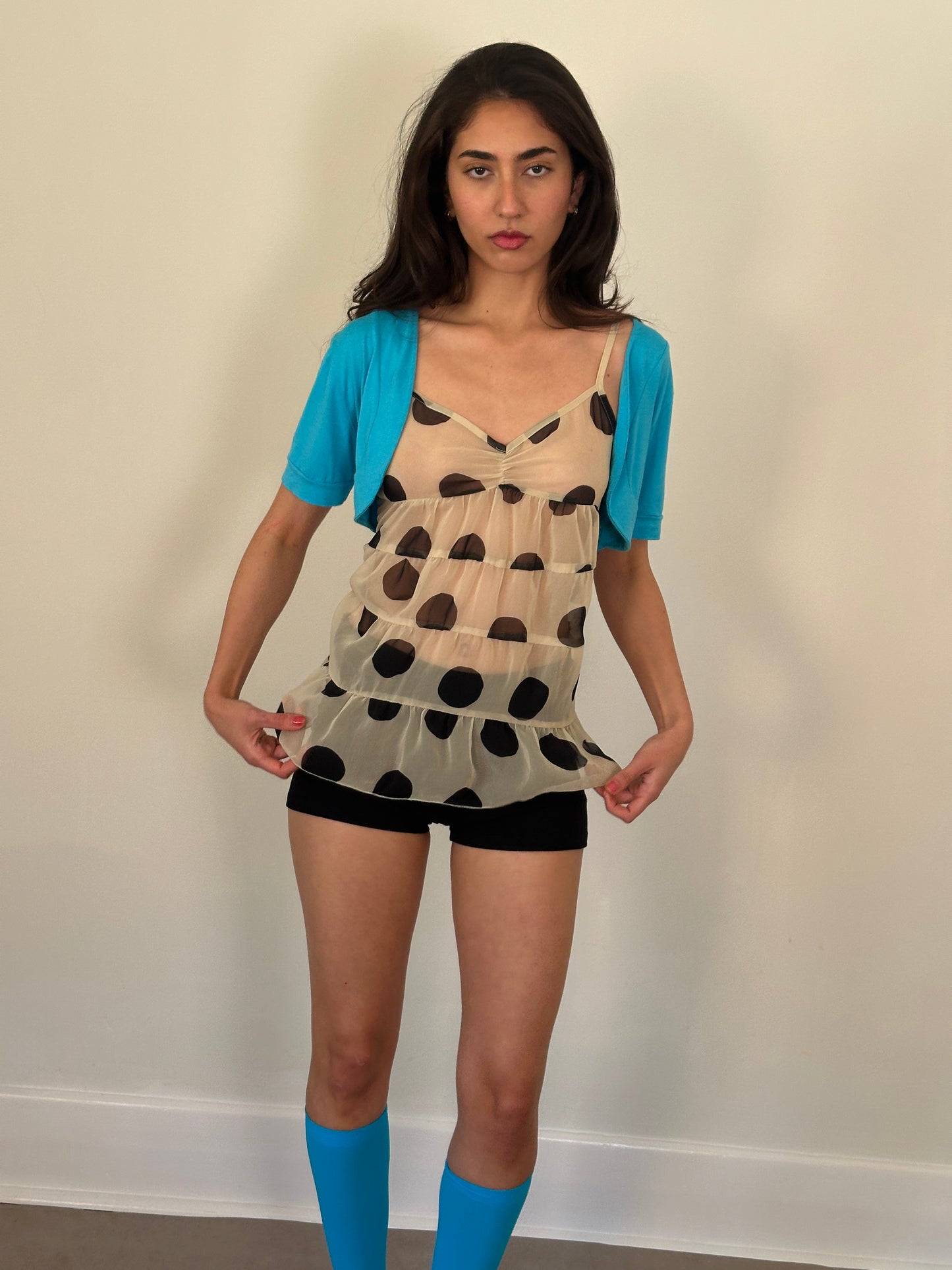 90s italian turqiouse bolero