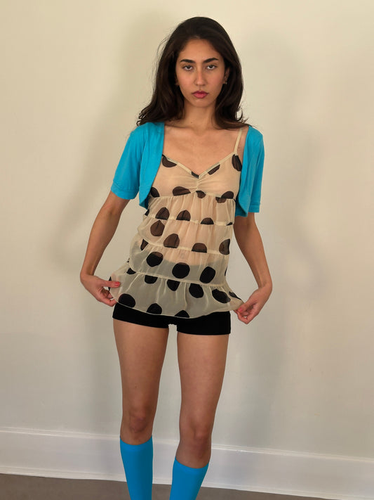 90s italian turqiouse bolero