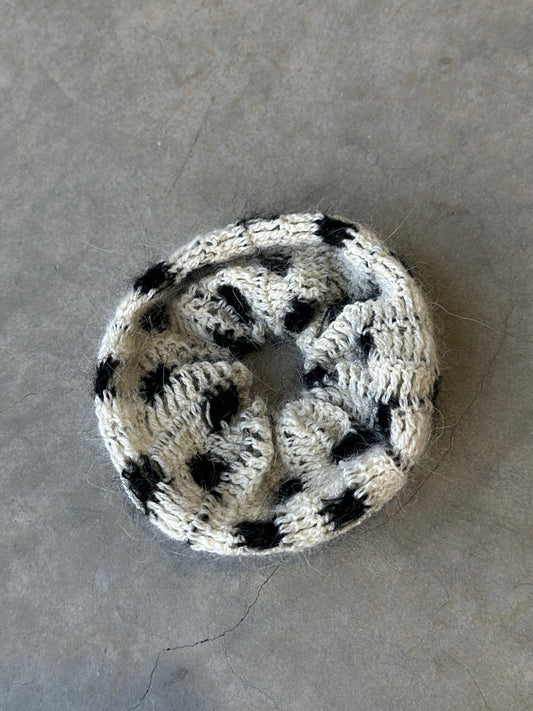 eina x shy scrunchie in polka dot