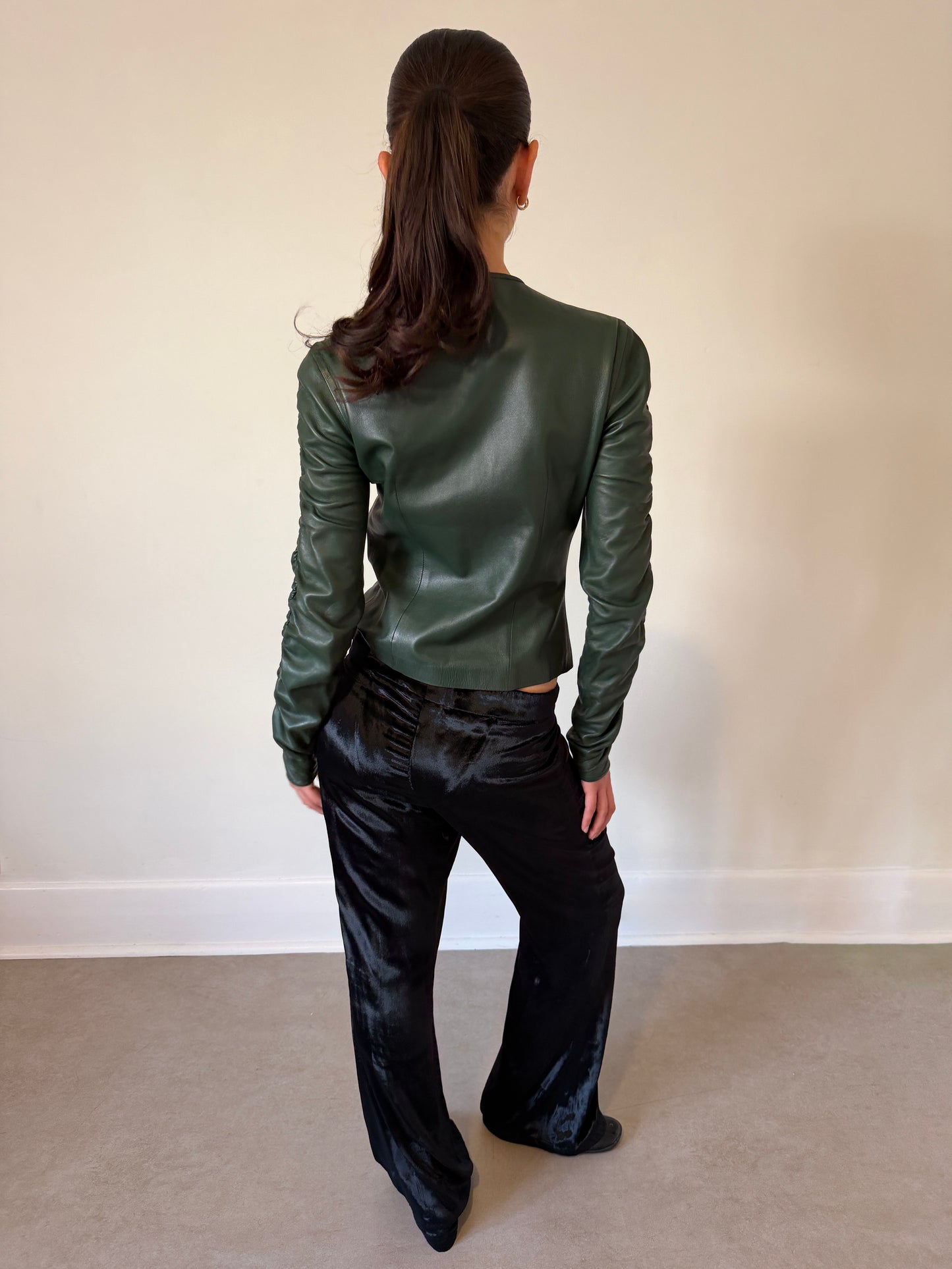 (rare) gucci fall winter 1999 leather jacket